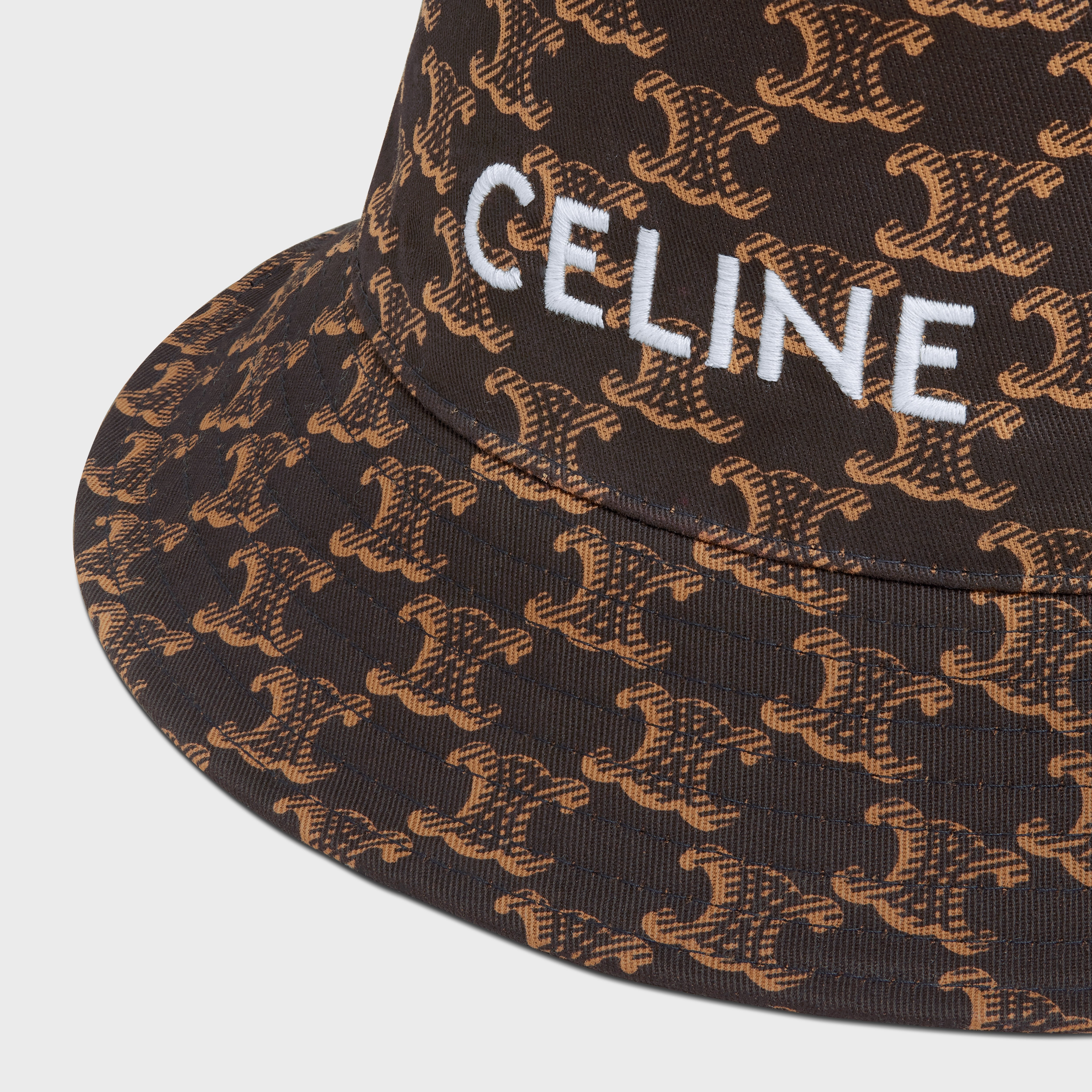 CELINE BUCKET HAT WITH "TRIOMPHE" MONOGRAM - 3