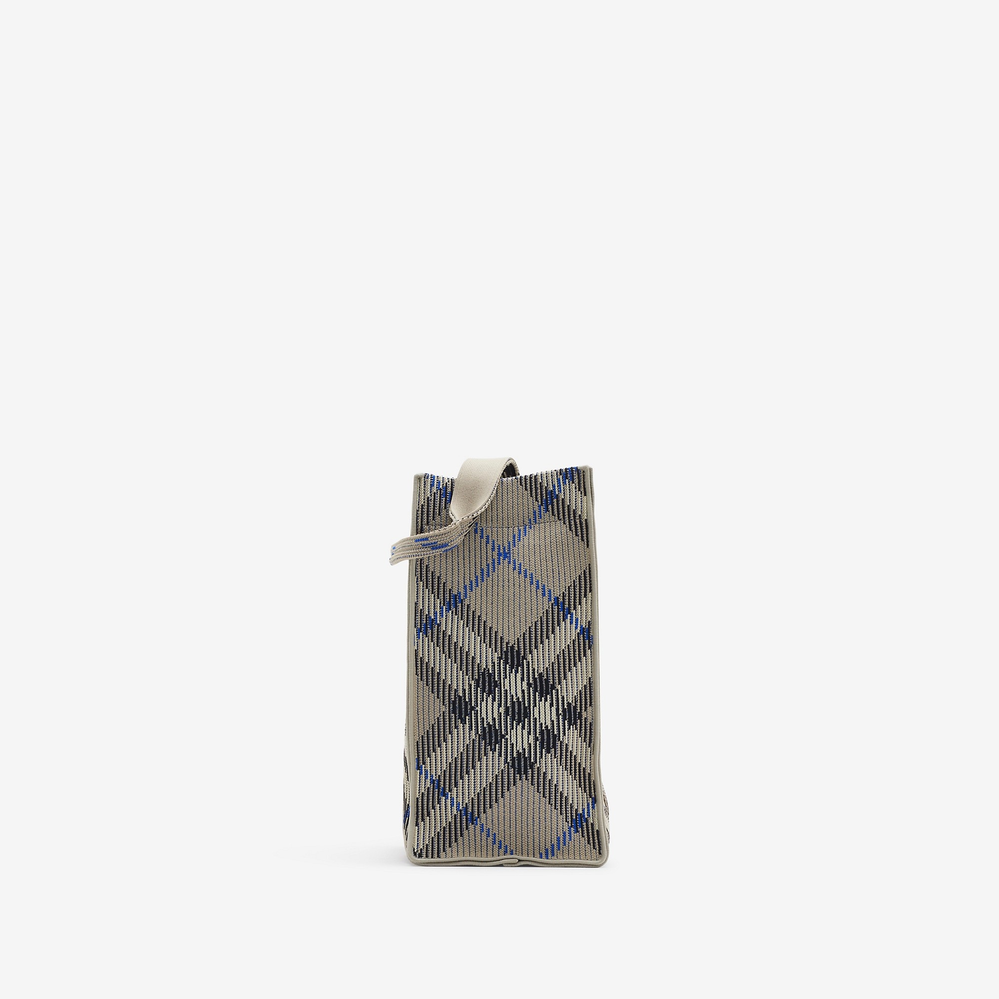 Medium Check Knitted Tote - 4