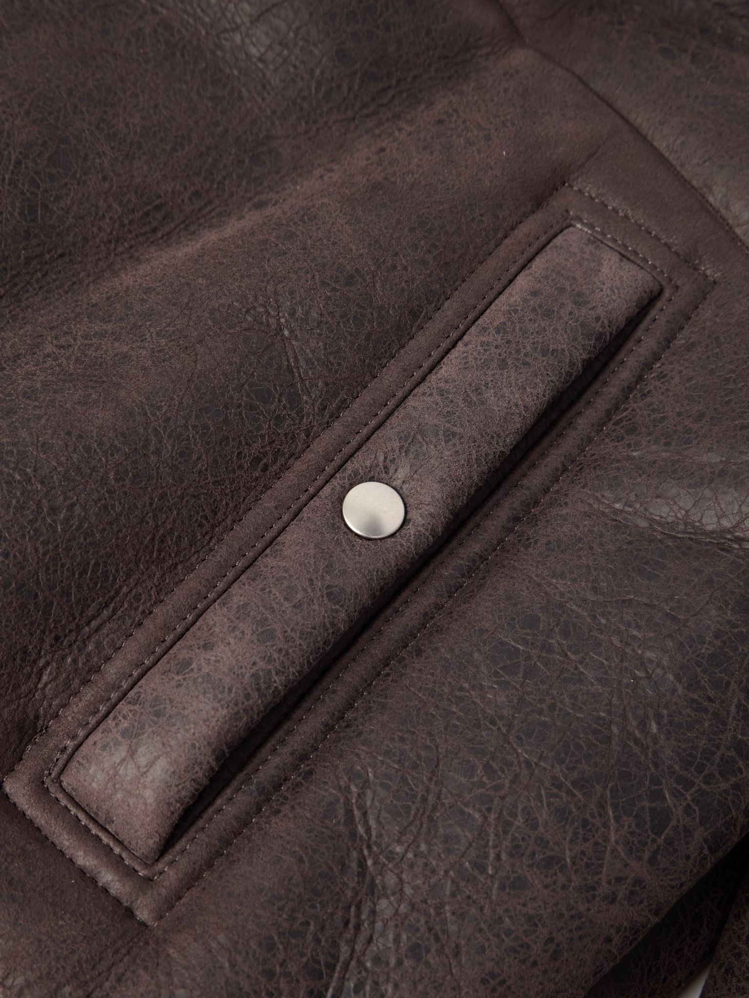 Shearling Jacket Dark gray - 6