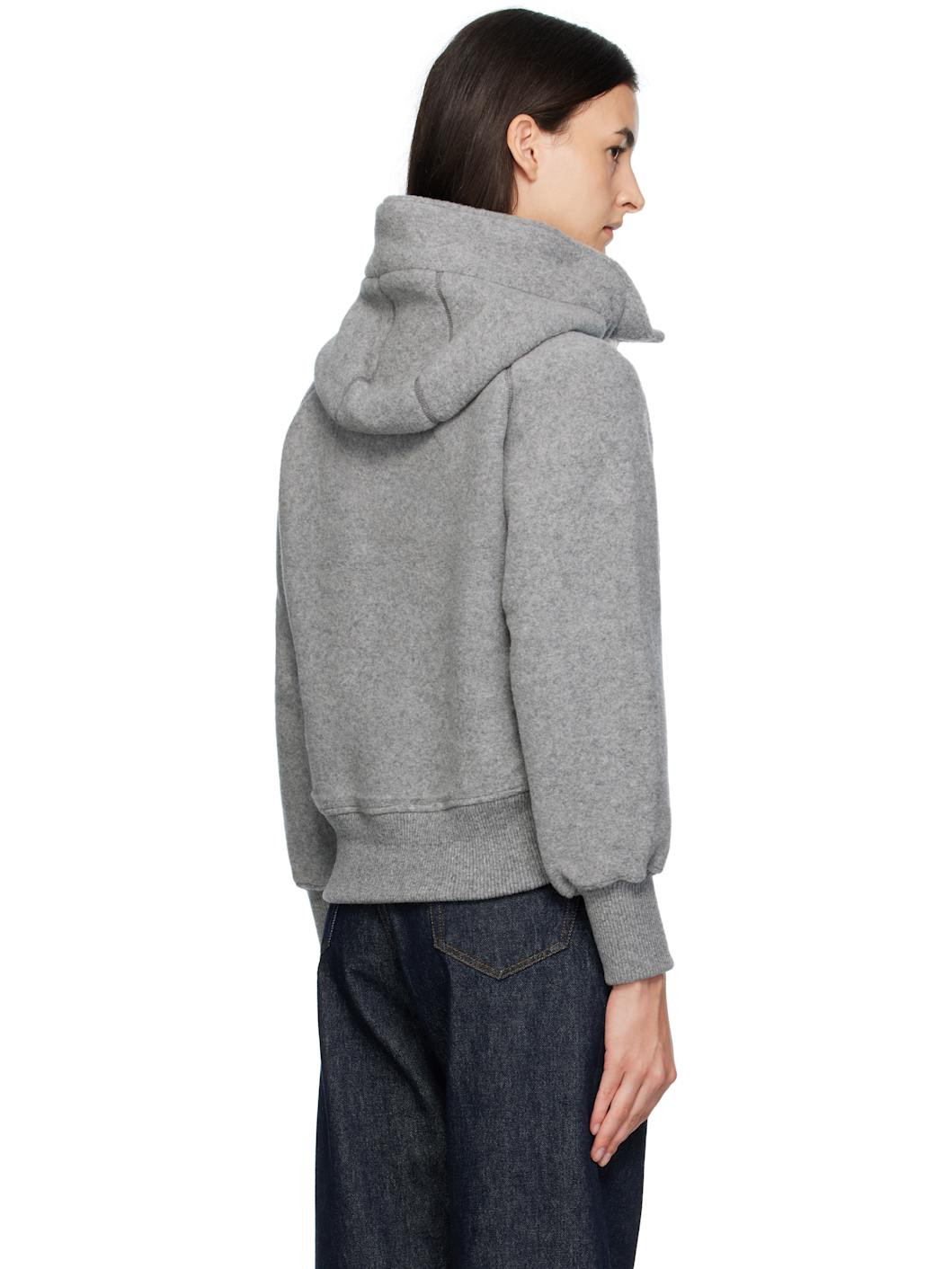 Gray 'White Label' Chilliwack Kind Fleece Bomber Jacket - 3