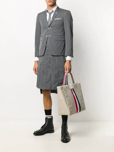 Thom Browne RWB-stripe tote bag outlook