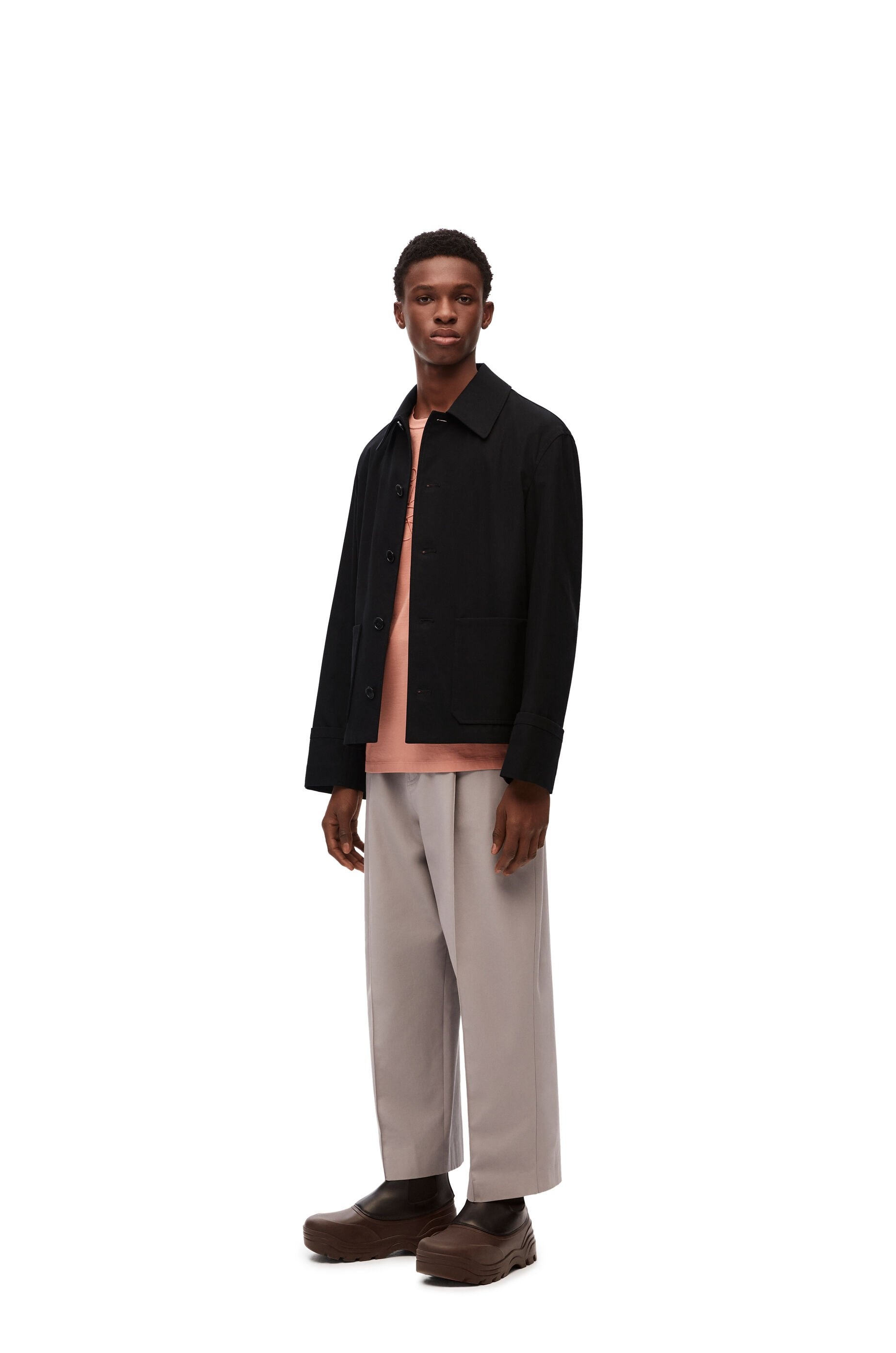 Fisherman turn-up jacket in cotton - 2