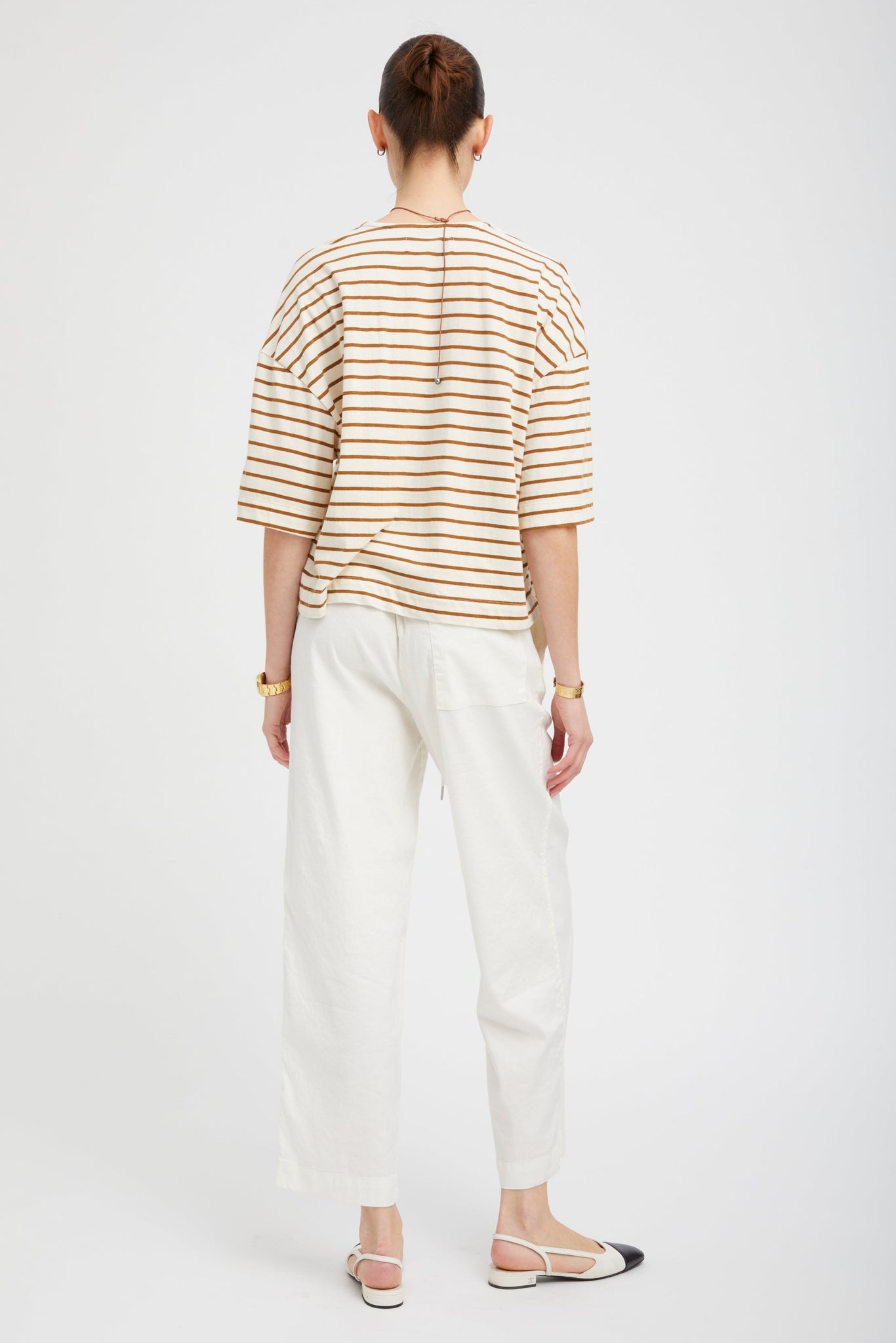 CAMEL STRIPED HENLEY - 5