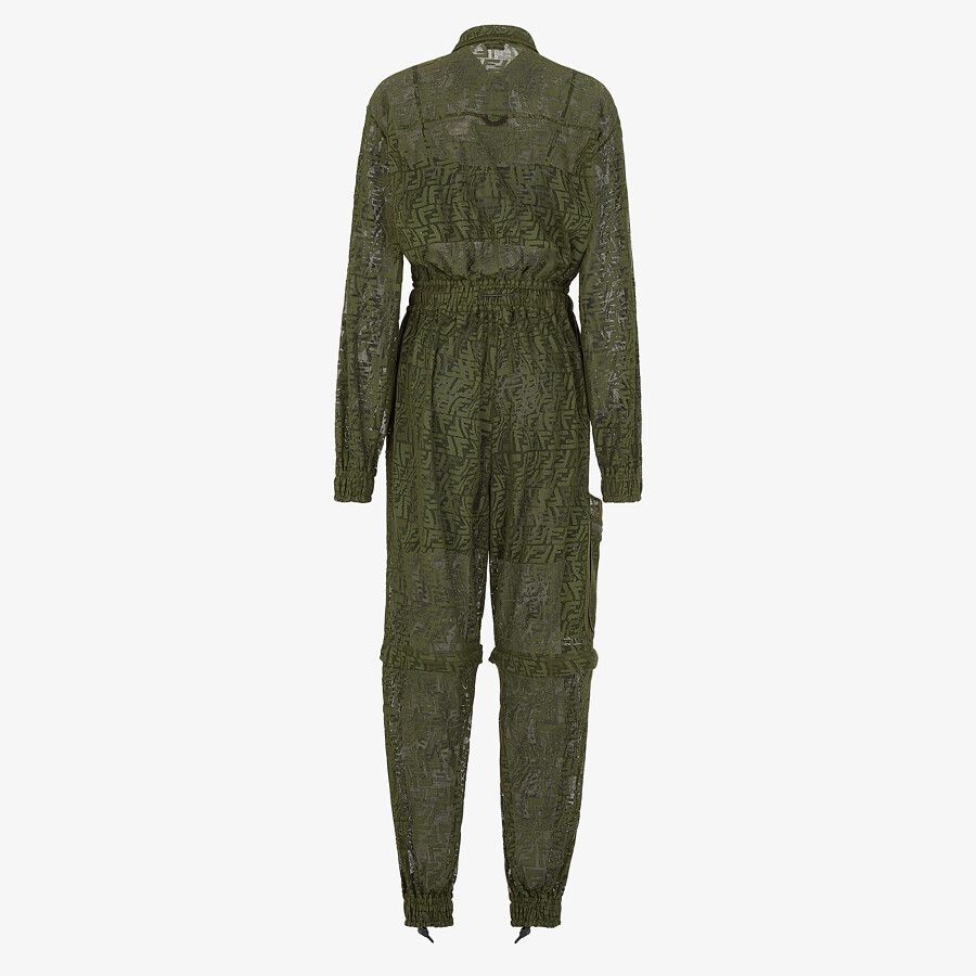 Green lace jumpsuit - 2