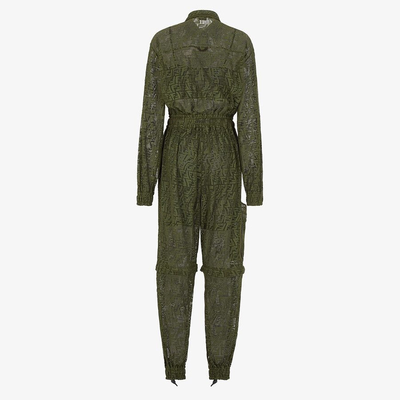 FENDI Green lace jumpsuit outlook