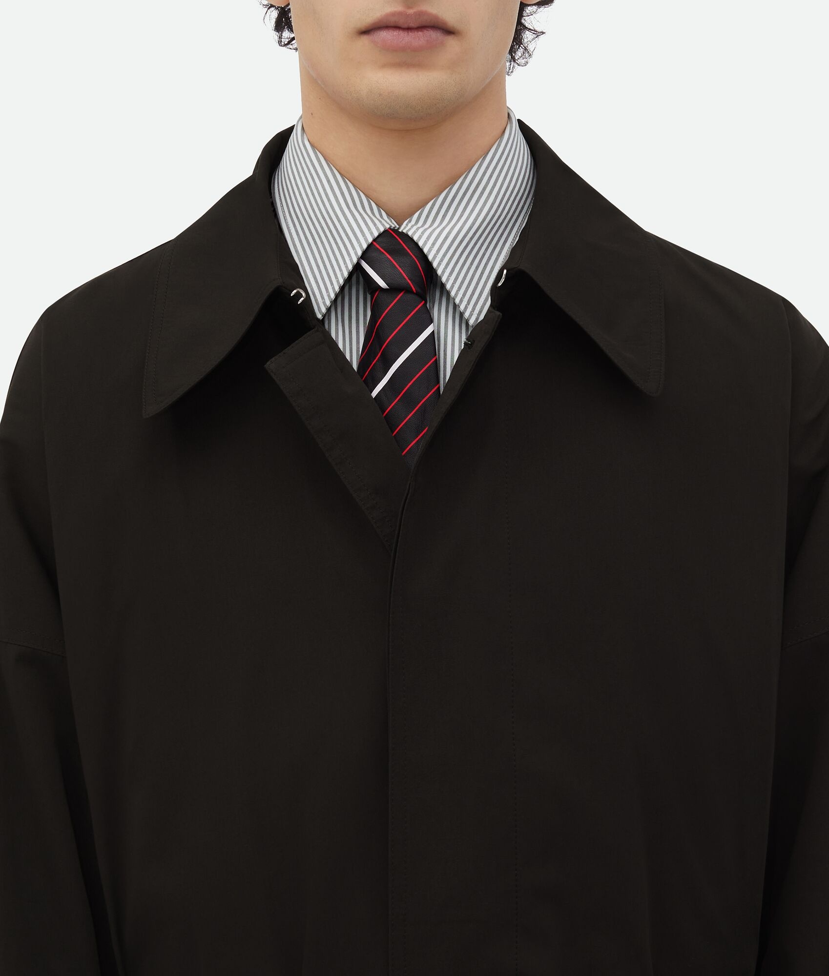 Cotton Silk Parka With Check Lining - 5