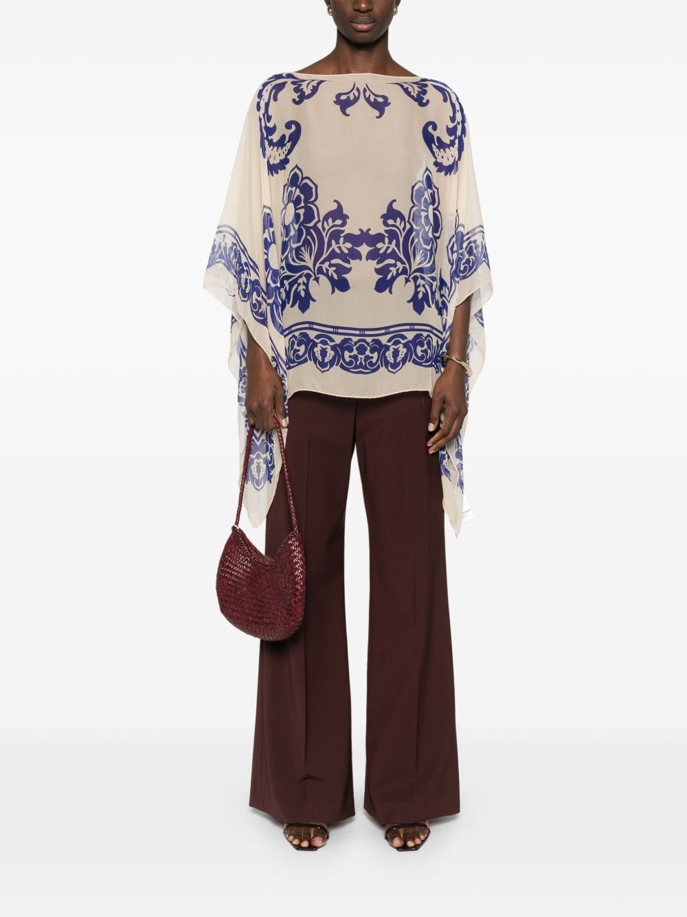printed blouse - 2