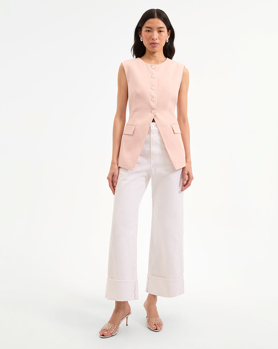 TAYLOR CUFFED CROPPED WIDE-LEG JEAN - 6