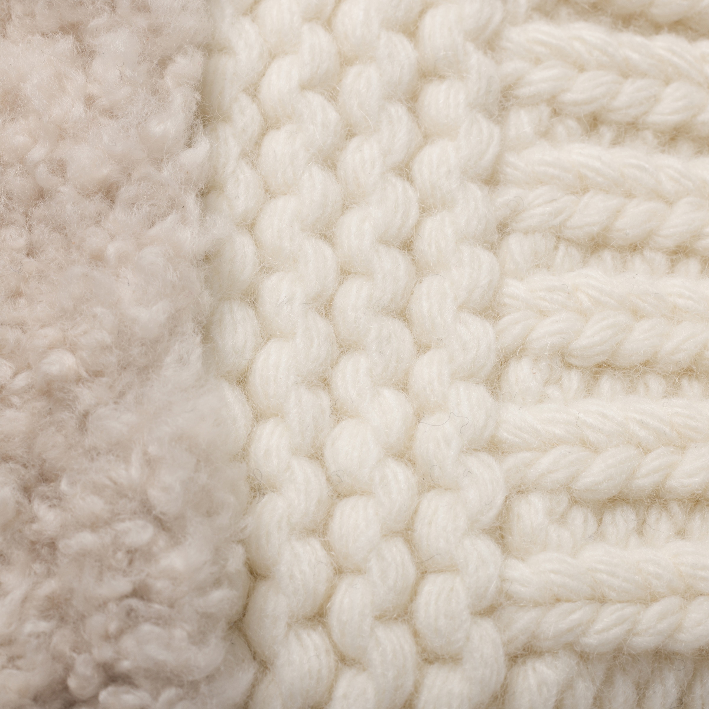 Wool, cashmere and shearling mittens - 2