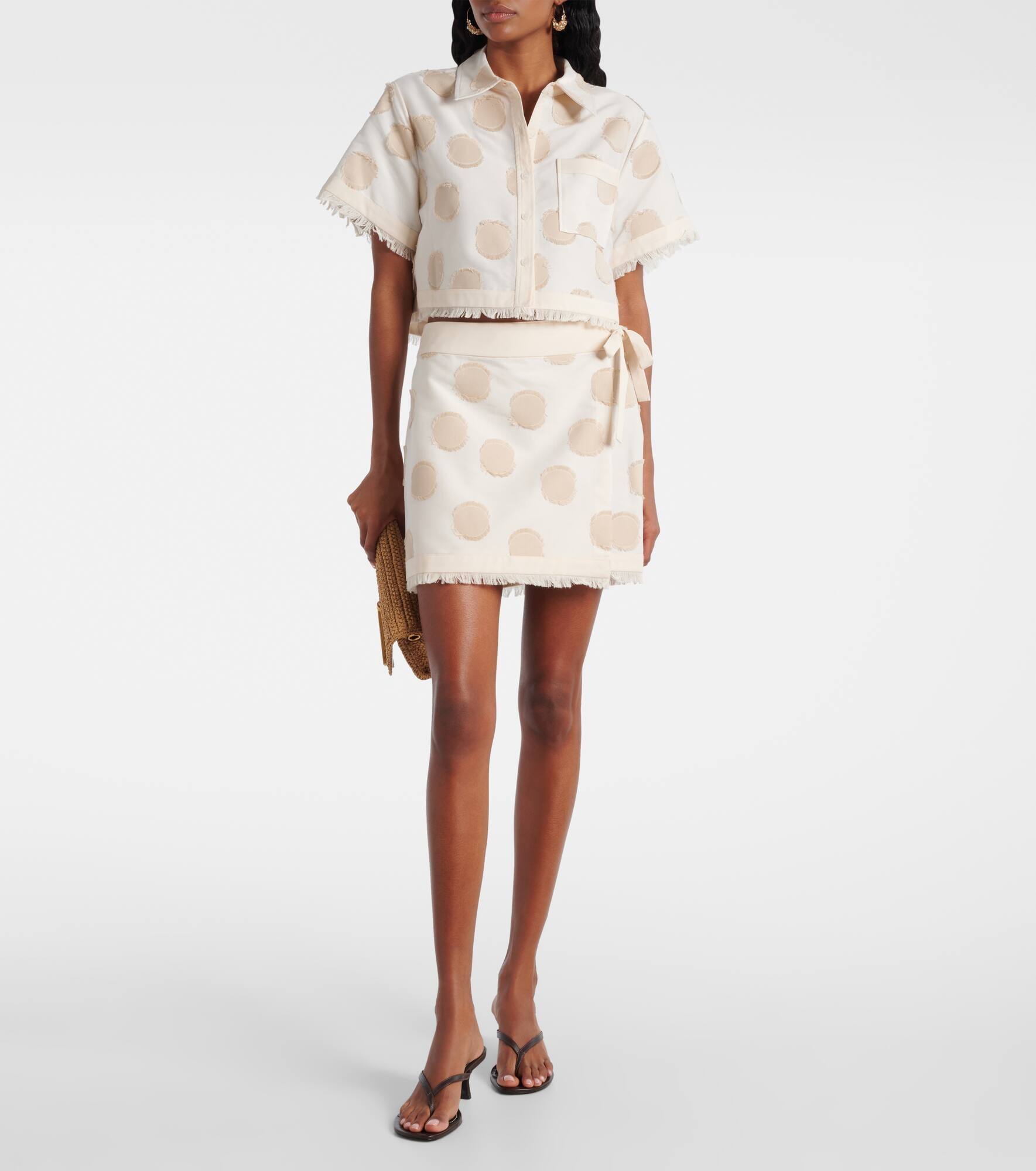 Bethany polka-dot wrap skirt - 2