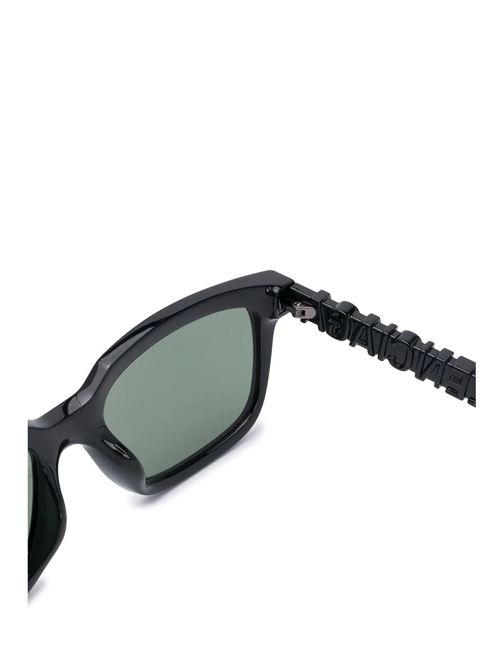 logo lettering rectangular-frame sunglasses - 3