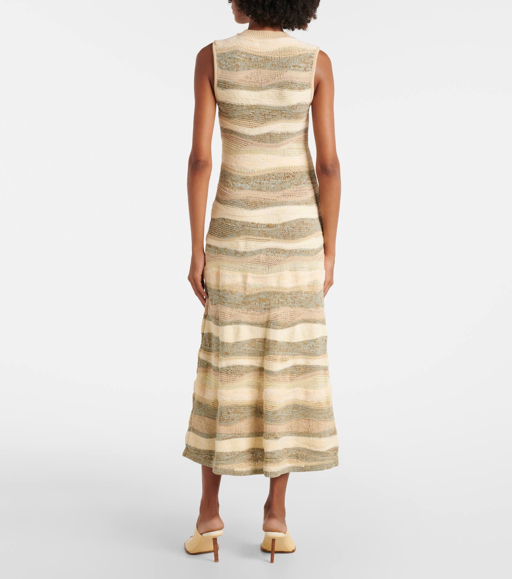 Gaia cotton-blend midi dress - 3