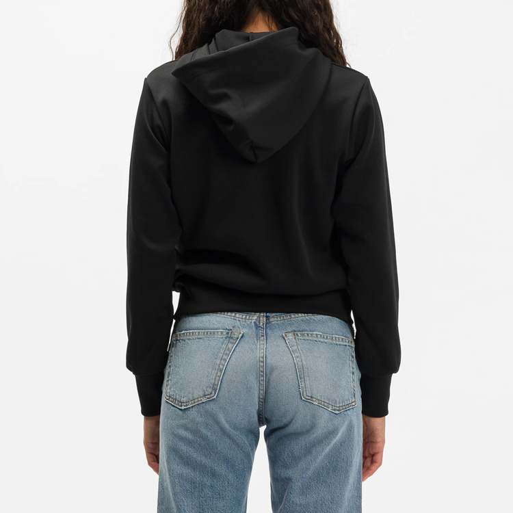 (WMNS) COMME des GARCONS PLAY No Zip Hoodie Red Heart Emblem 'Black' AZ-T173-051-1 - 4