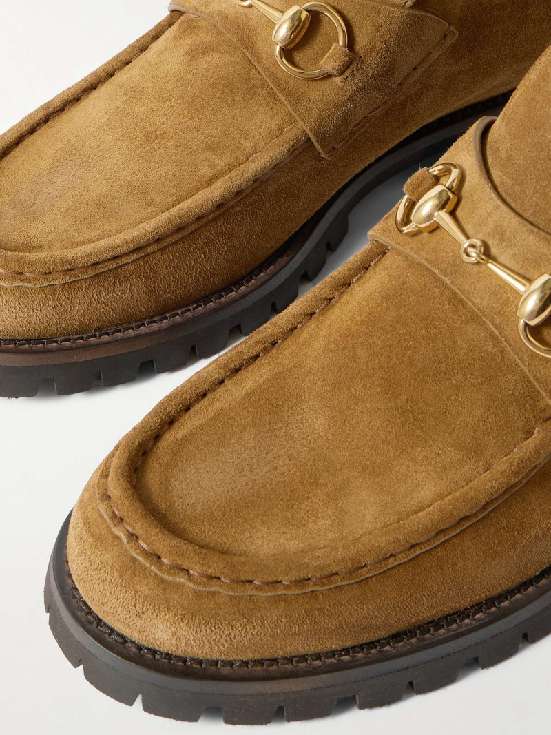 Sylke horsebit-detailed suede ankle boots 4