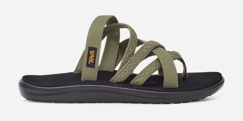 Women's Voya Zillesa Flip-Flop Sandals in Black/Pink - 1
