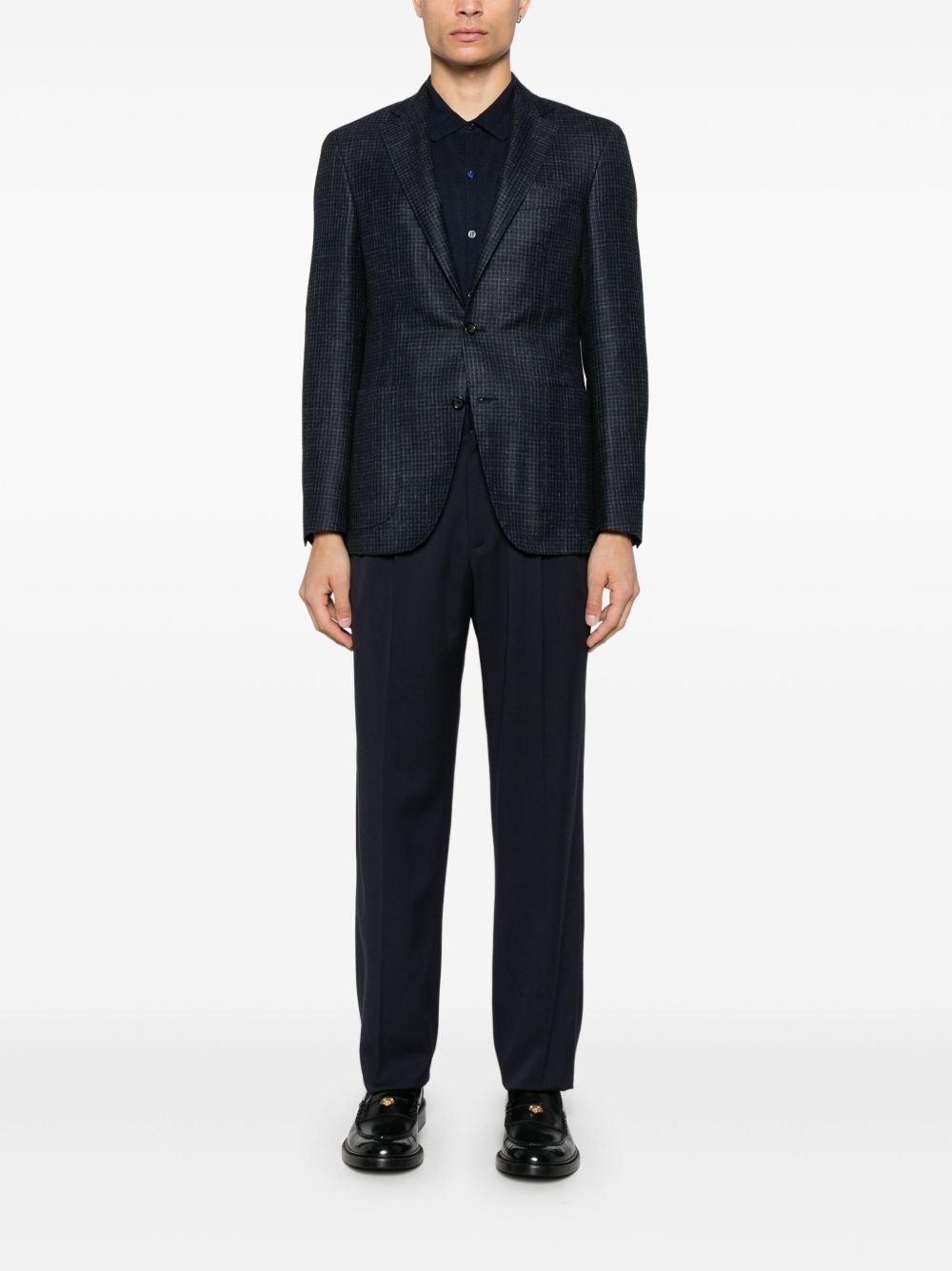 houndstooth-pattern blazer - 2