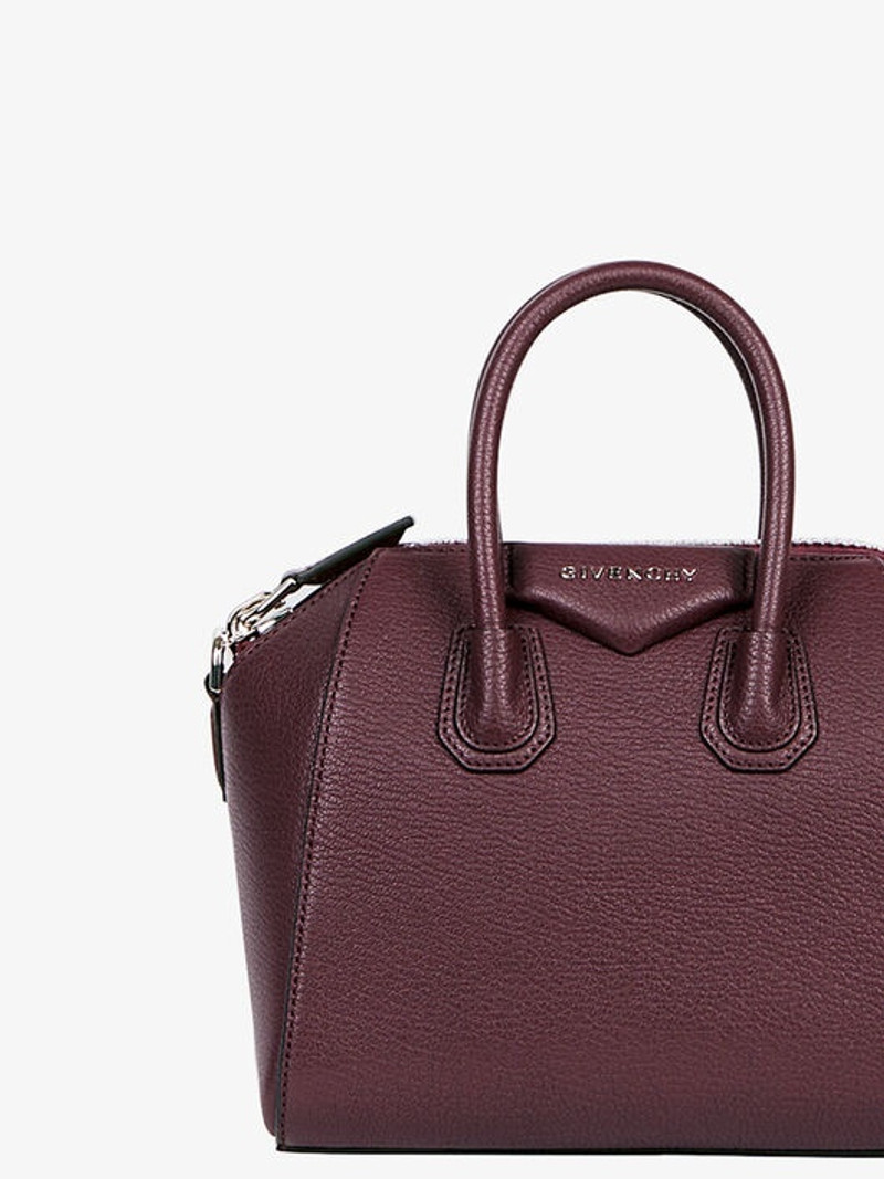 MINI ANTIGONA BAG IN GRAINED LEATHER 8