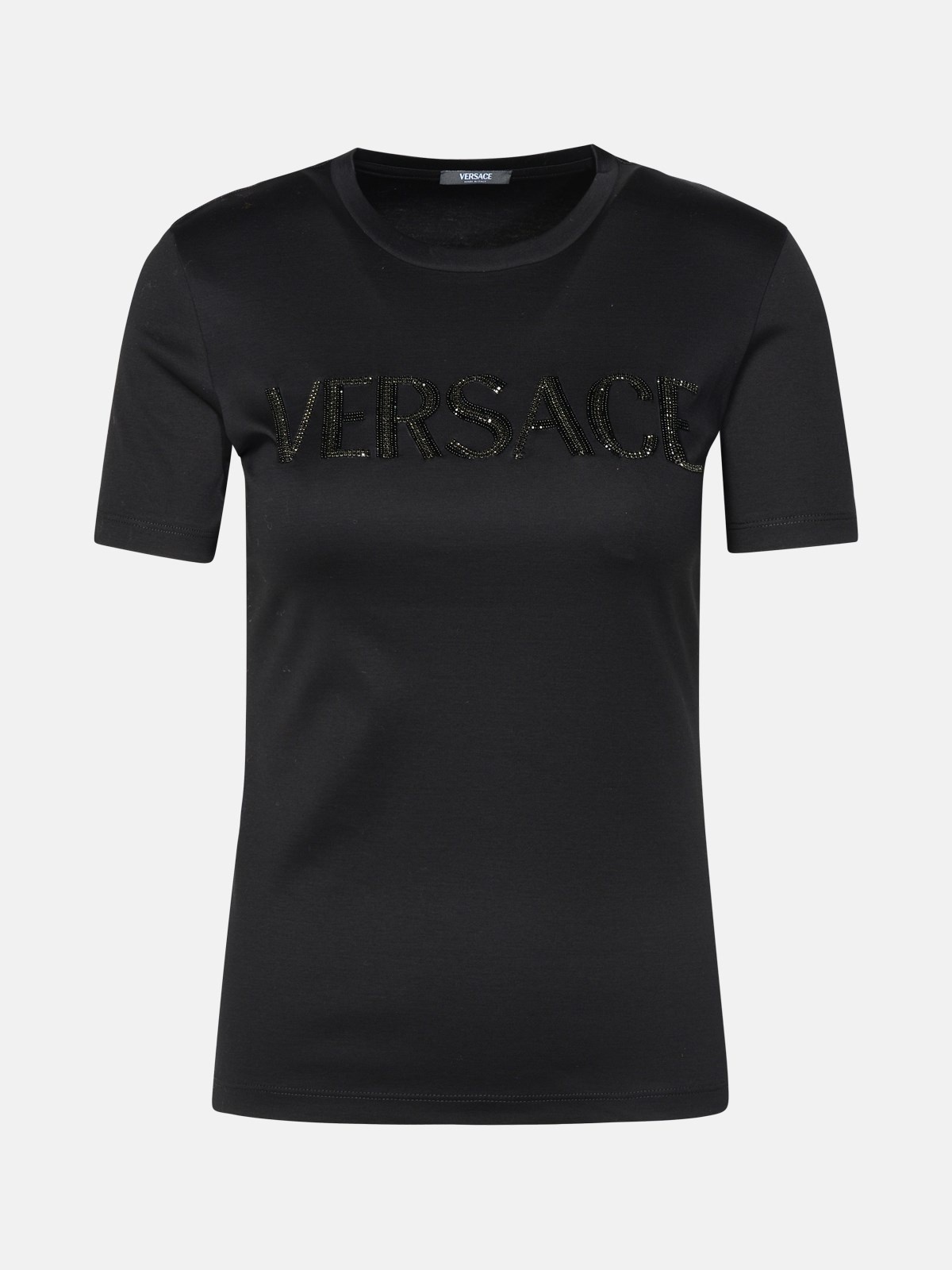 BLACK COTTON T-SHIRT - 1