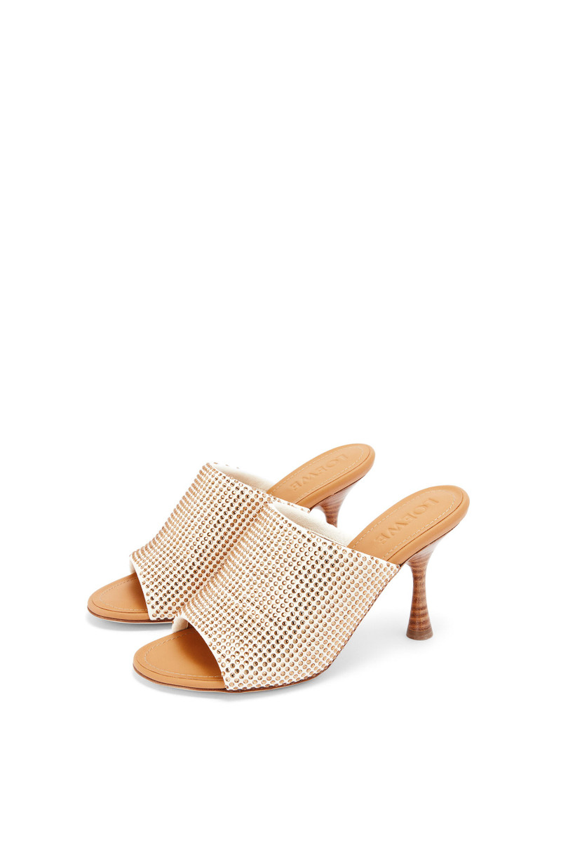 Loewe Mule in suede and crystal outlook