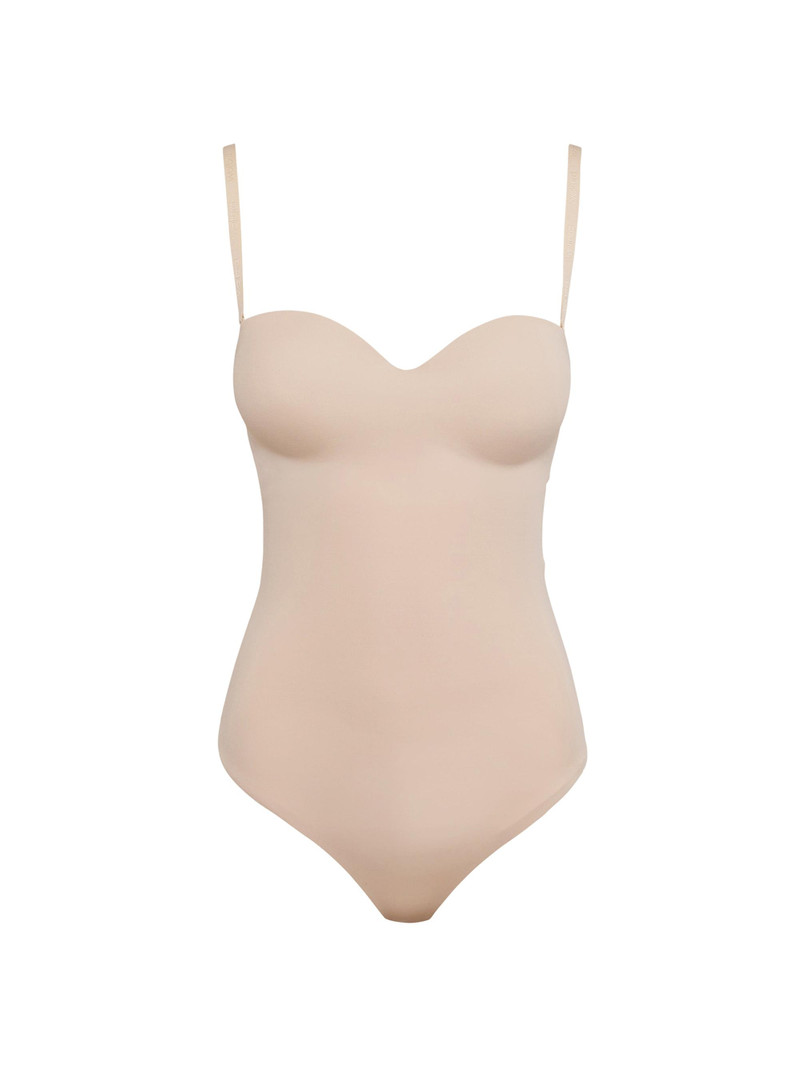 Women's Mat de Luxe Thong Bodysuit - Powder 1
