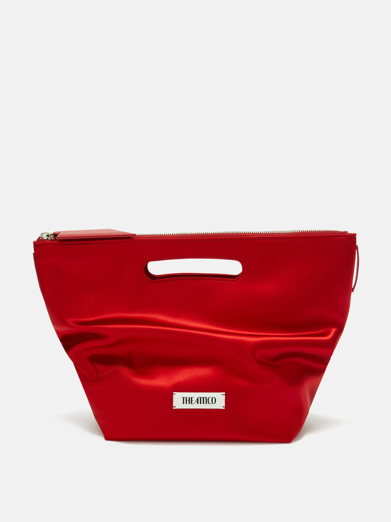 ''VIA DEI GIARDINI 30'' VIBRANT RED TOTE BAG 1