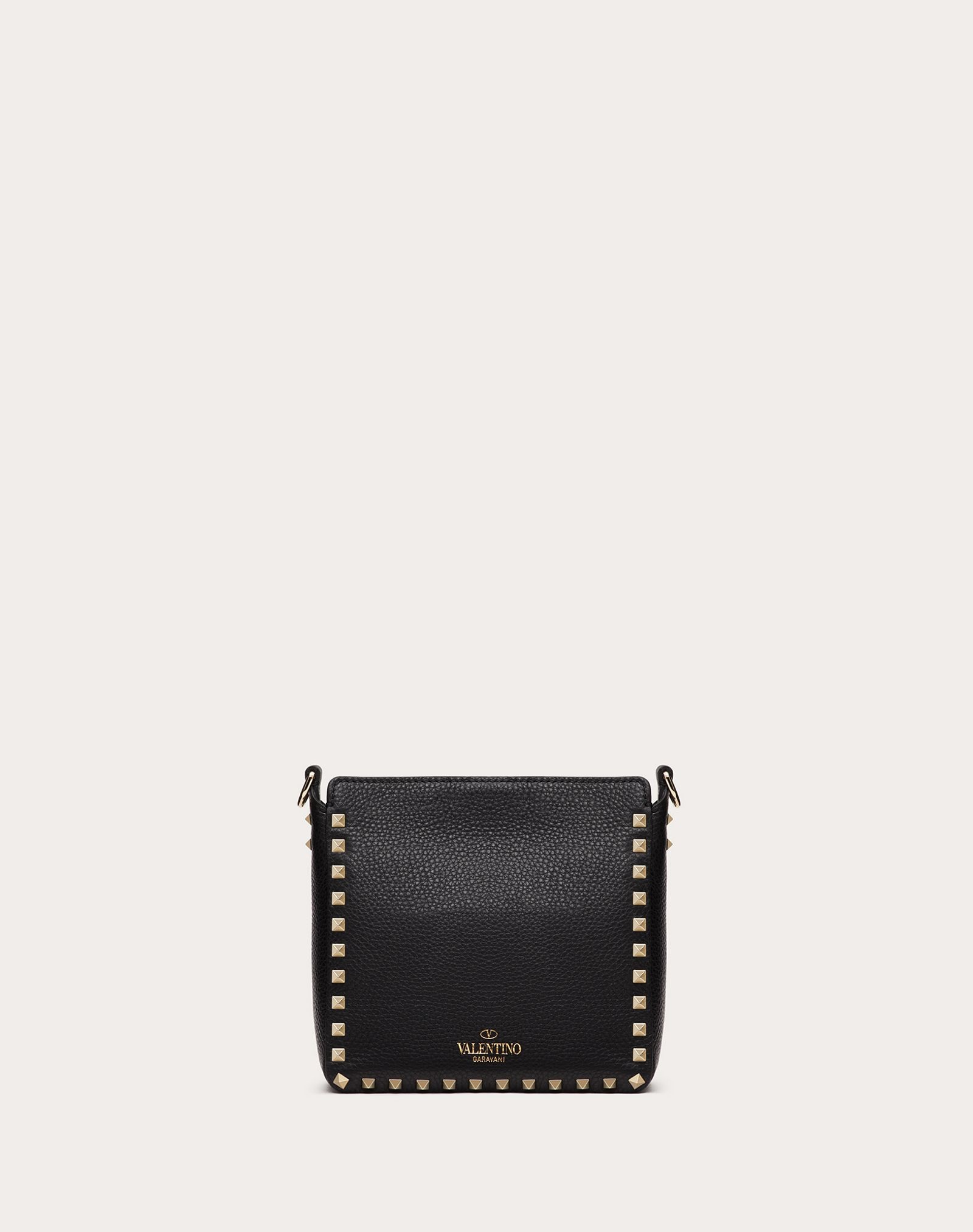 Mini Rockstud Grainy Calfskin Hobo Bag - 3