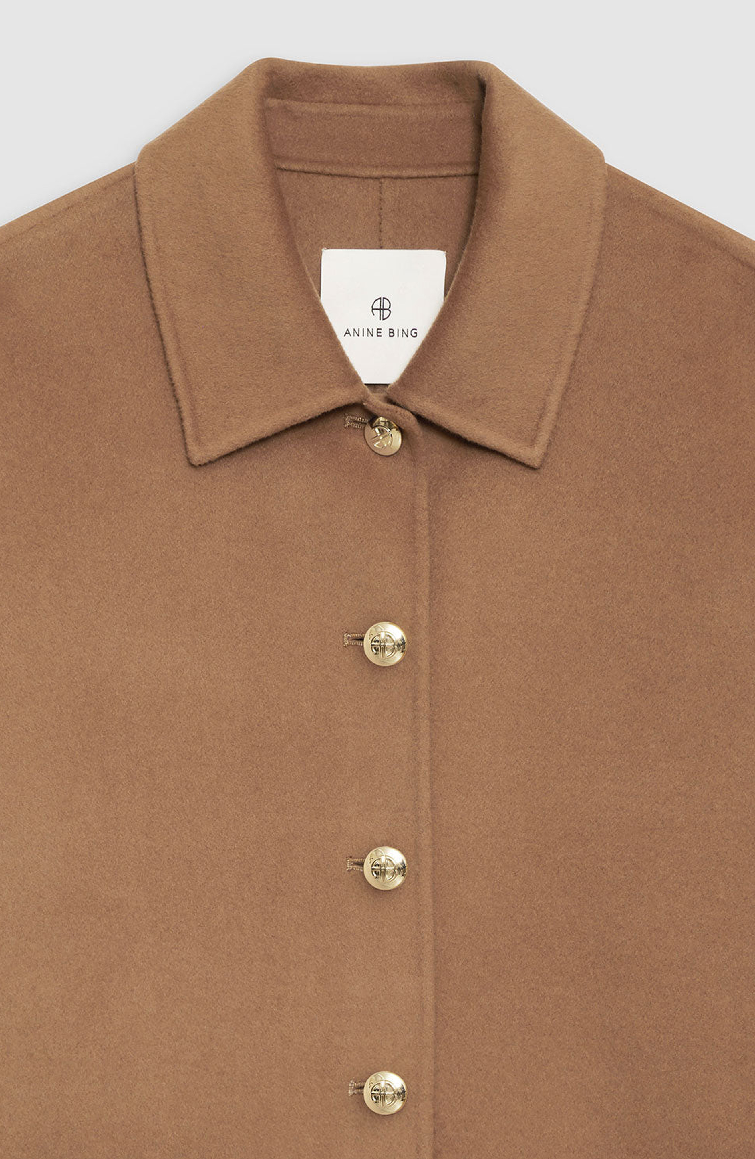 ANINE BING Luca Cashmere Blend Jacket in Camel at Nordstrom - 3