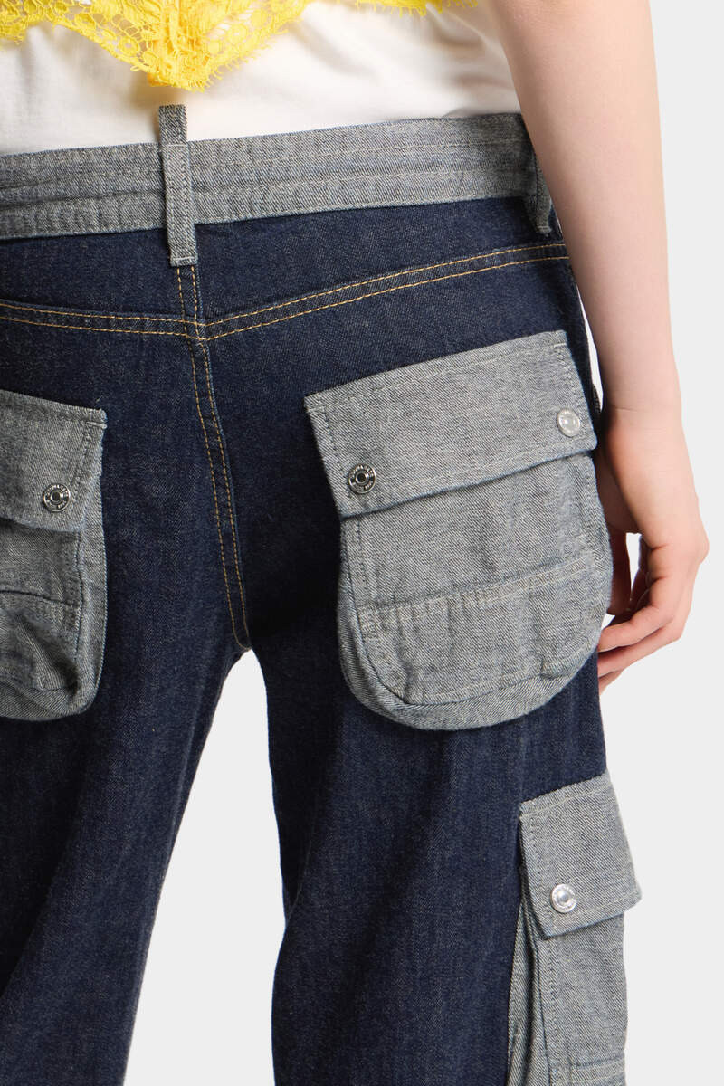 DARK WEIGHT WASH LOOSE TWIST JEANS 6