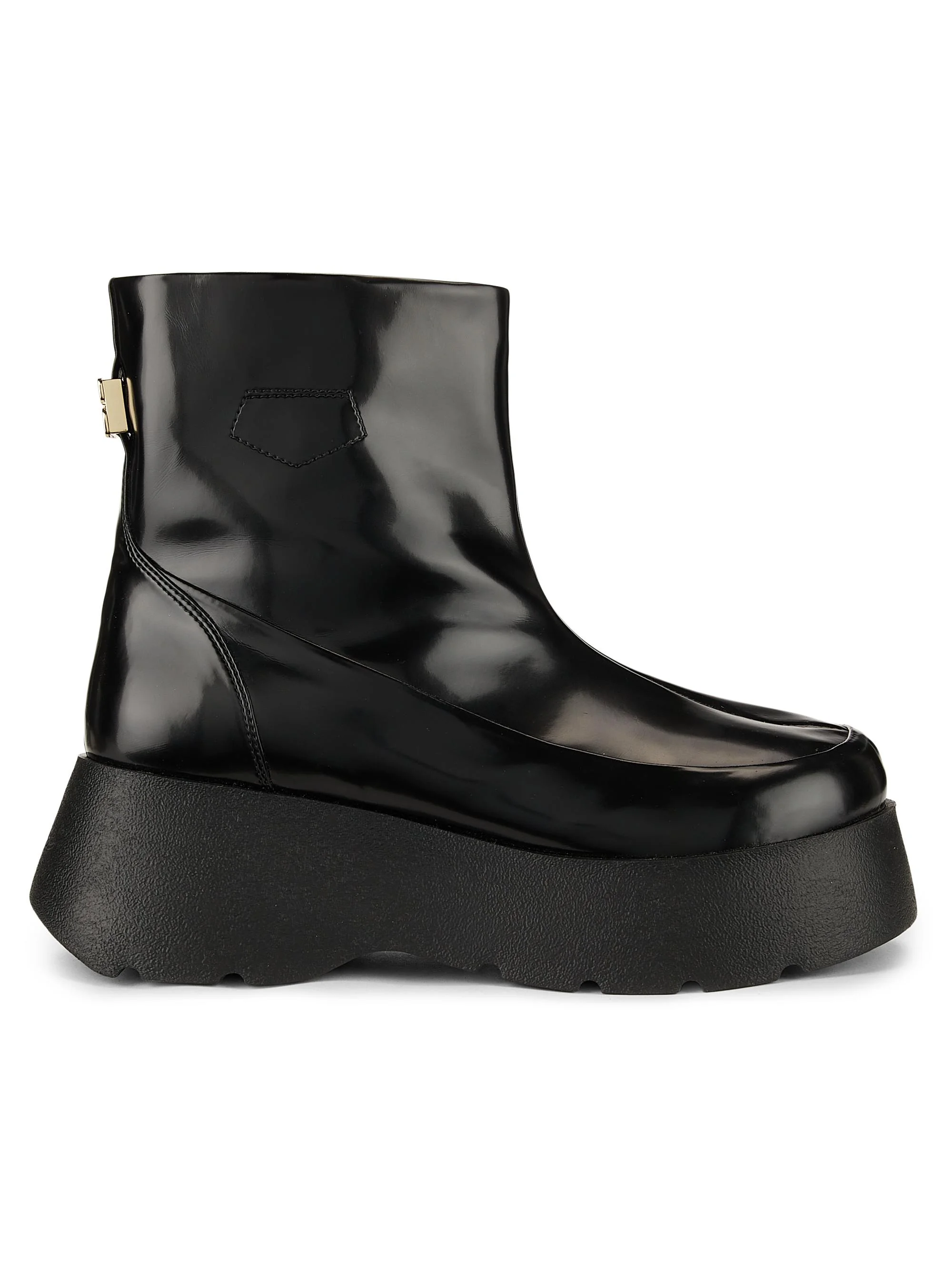 Women's Kat Platform Ankle Boots - Black - 1