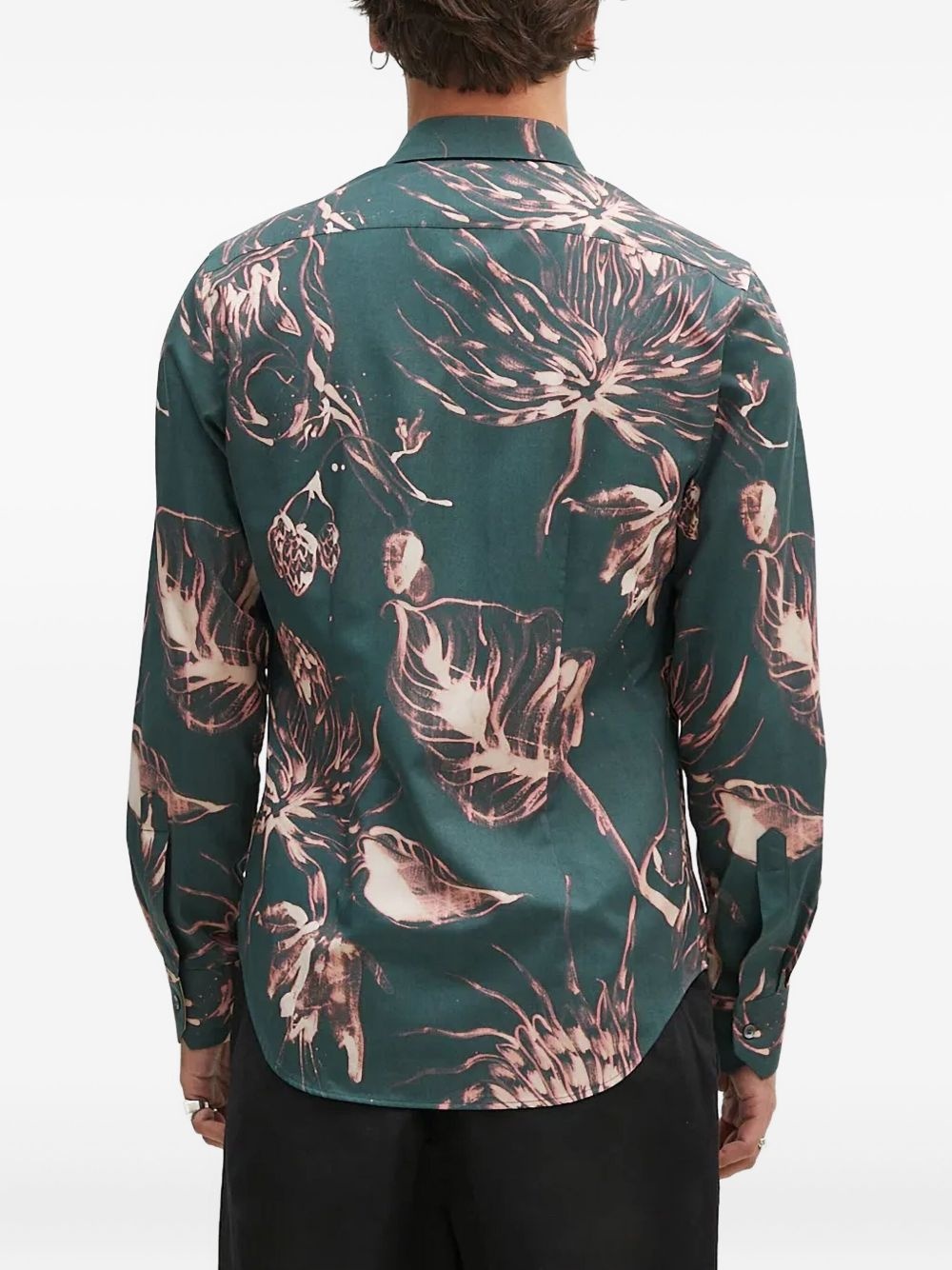 floral-print long-sleeved shirt - 3
