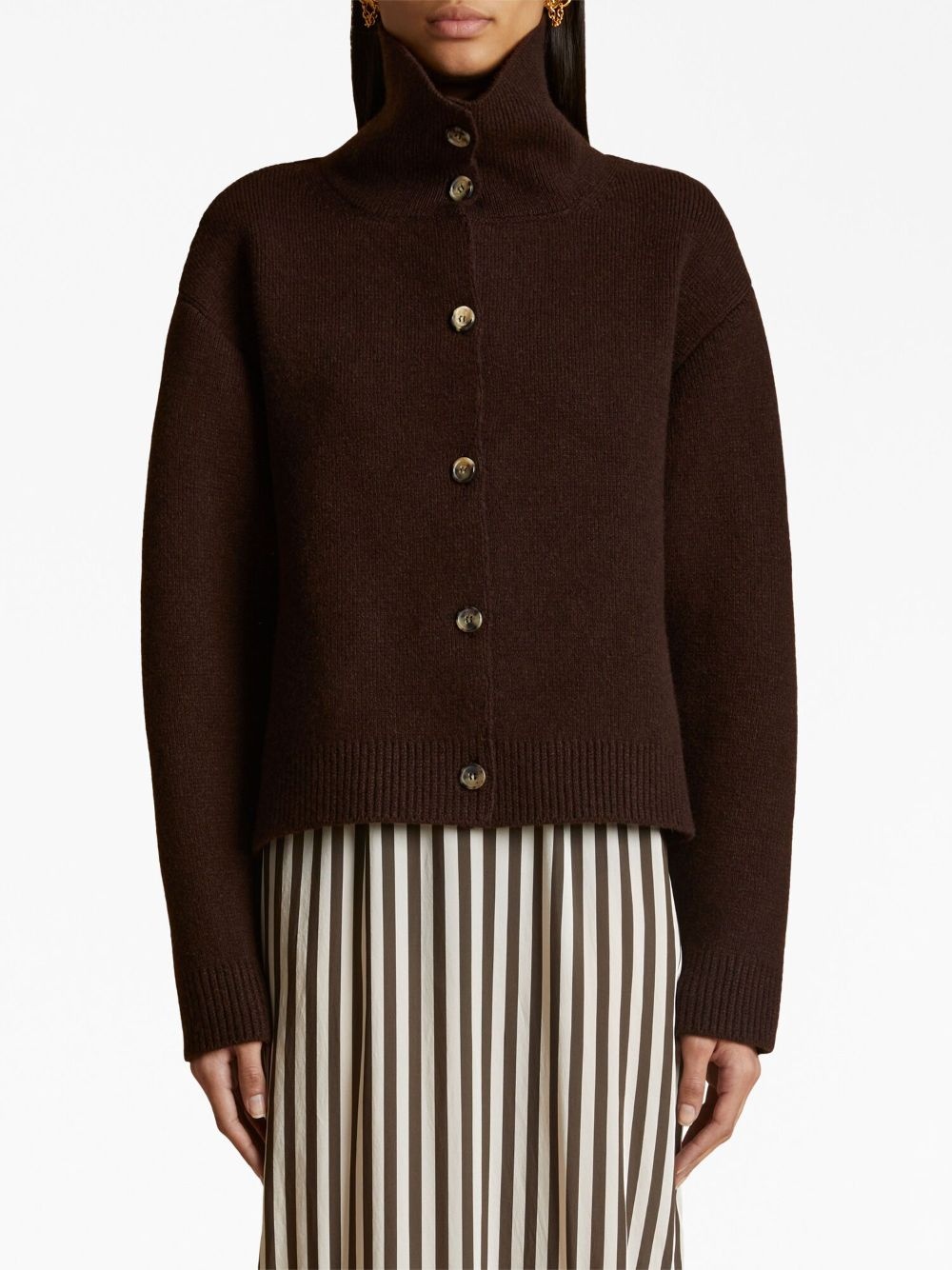 The Amrita cashmere-blend cardigan - 3