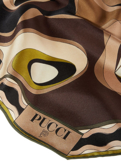 PUCCI Bersaglio-print silk scarf outlook