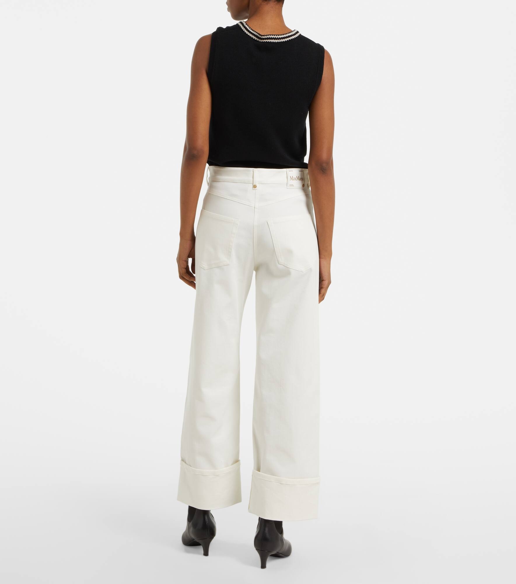 Cervia cropped mid-rise wide-leg jeans - 3