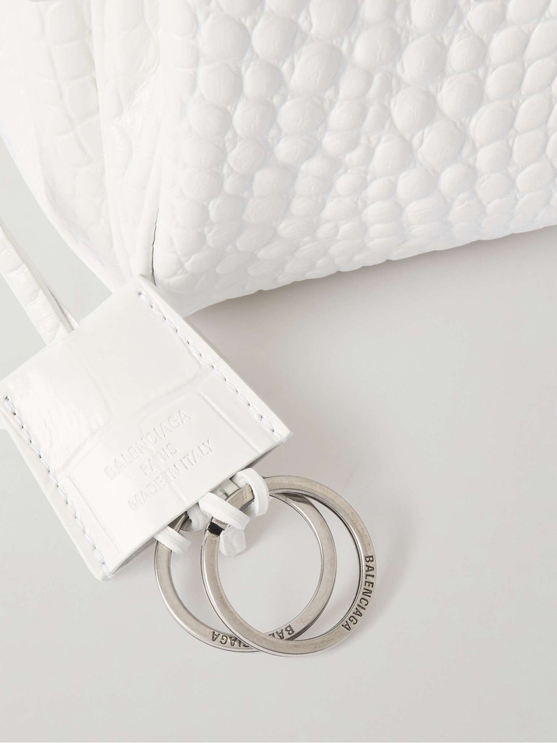 Rodeo Large Croc-Effect Leather Messenger Bag 5