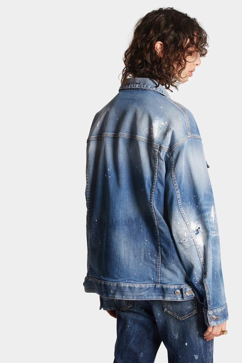 MEDIUM ICE SPOTS WASH OVER JEANS JACKET - 3