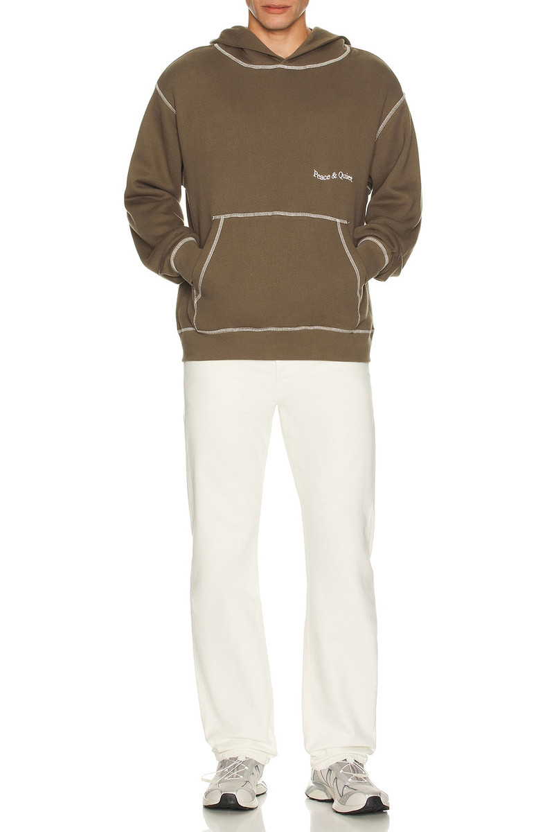 Museum of Peace & Quiet Wordmark Reverse Stitched Hoodie outlook