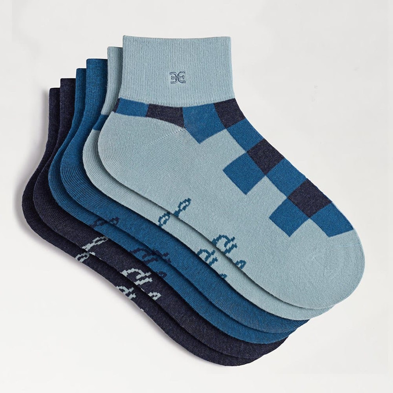 3 Pack Plaid Argyle Socks 7