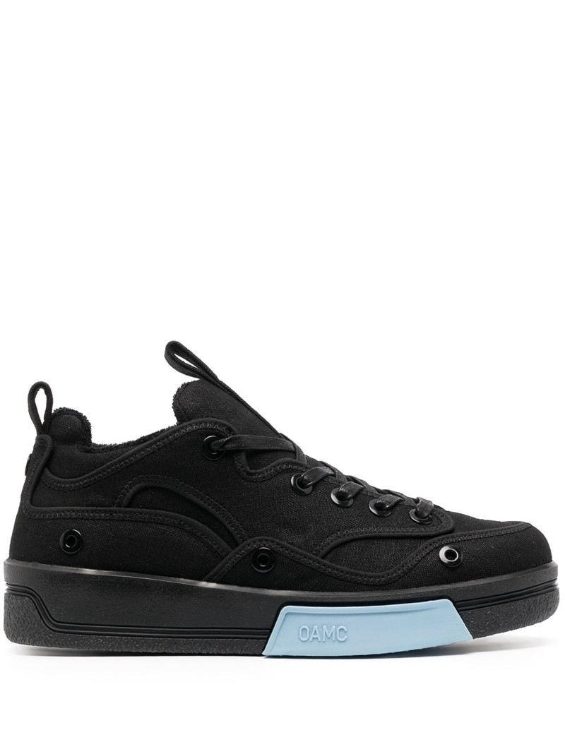 logo-print tongue sneakers 1