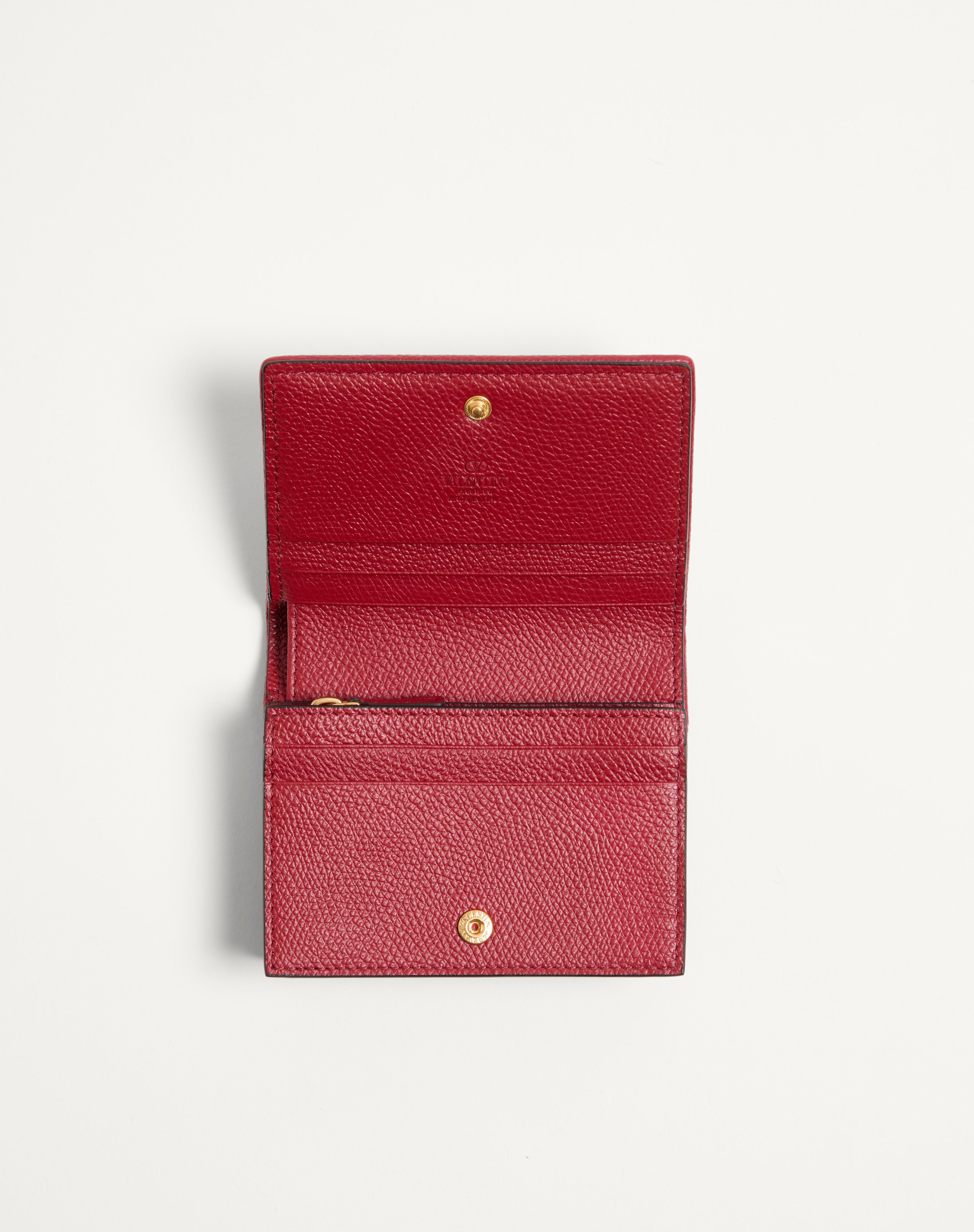 VLOGO SIGNATURE DENIM WALLET WITH CHERRYFIC EMBROIDERY - 5