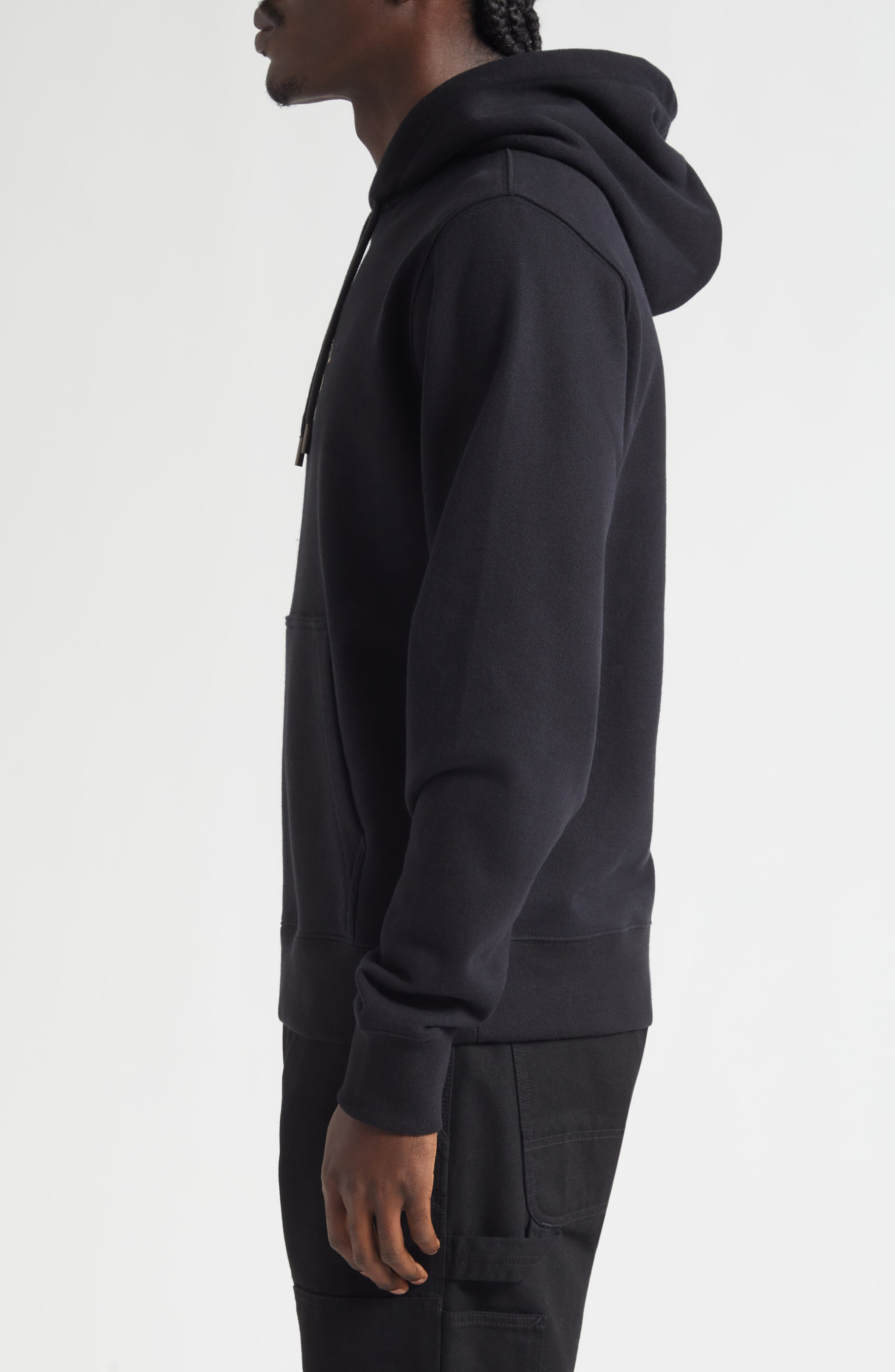 burberry Simon EKD Appliqué Cotton Hoodie in Black at Nordstrom - 3