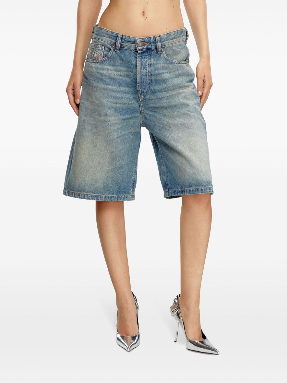 De-Sire Washed Knee-length Shorts - 3