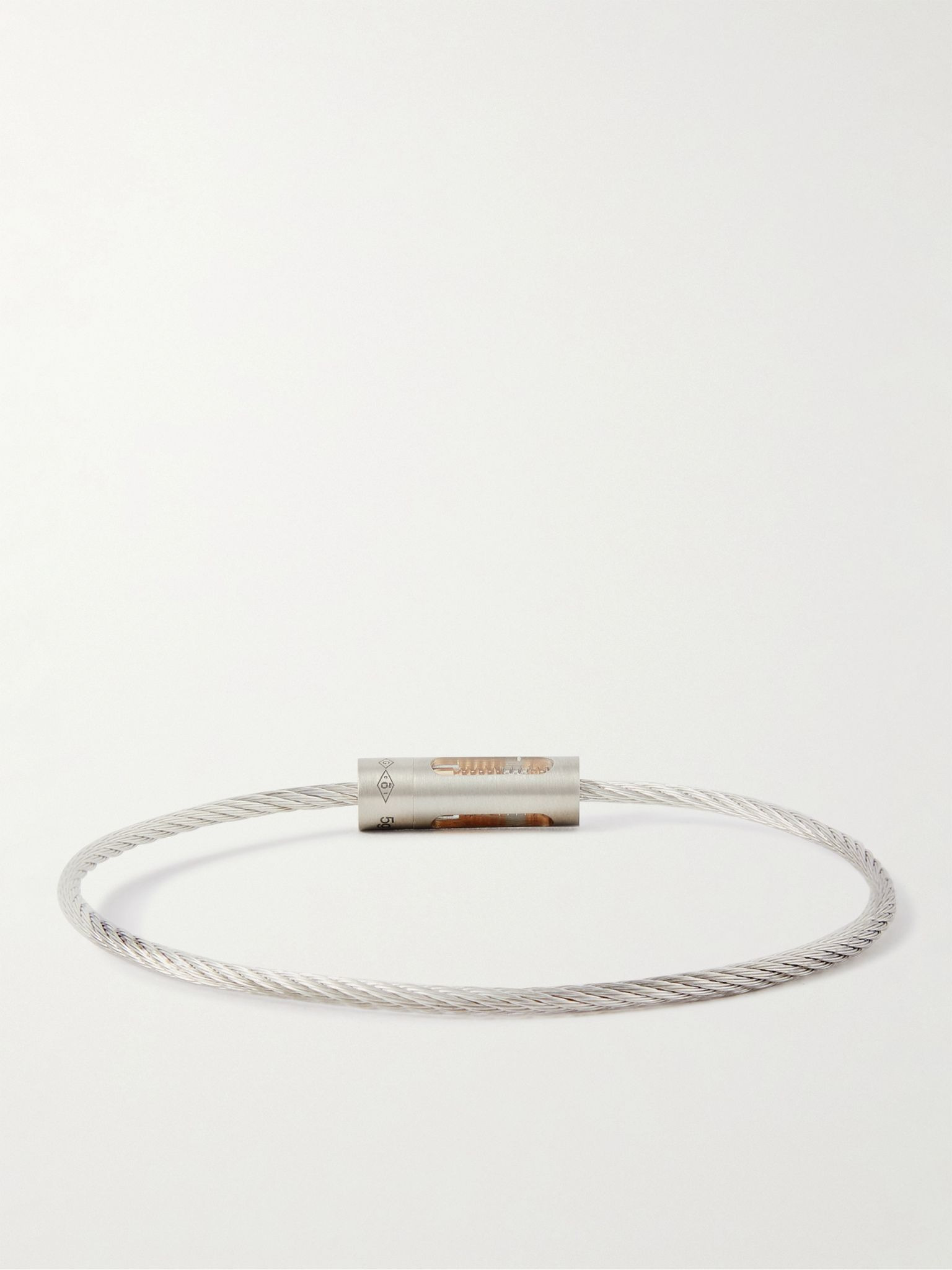 5g Brushed Recycled Sterling Silver, Titanium and 18-Karat Gold Bracelet Silver - 3