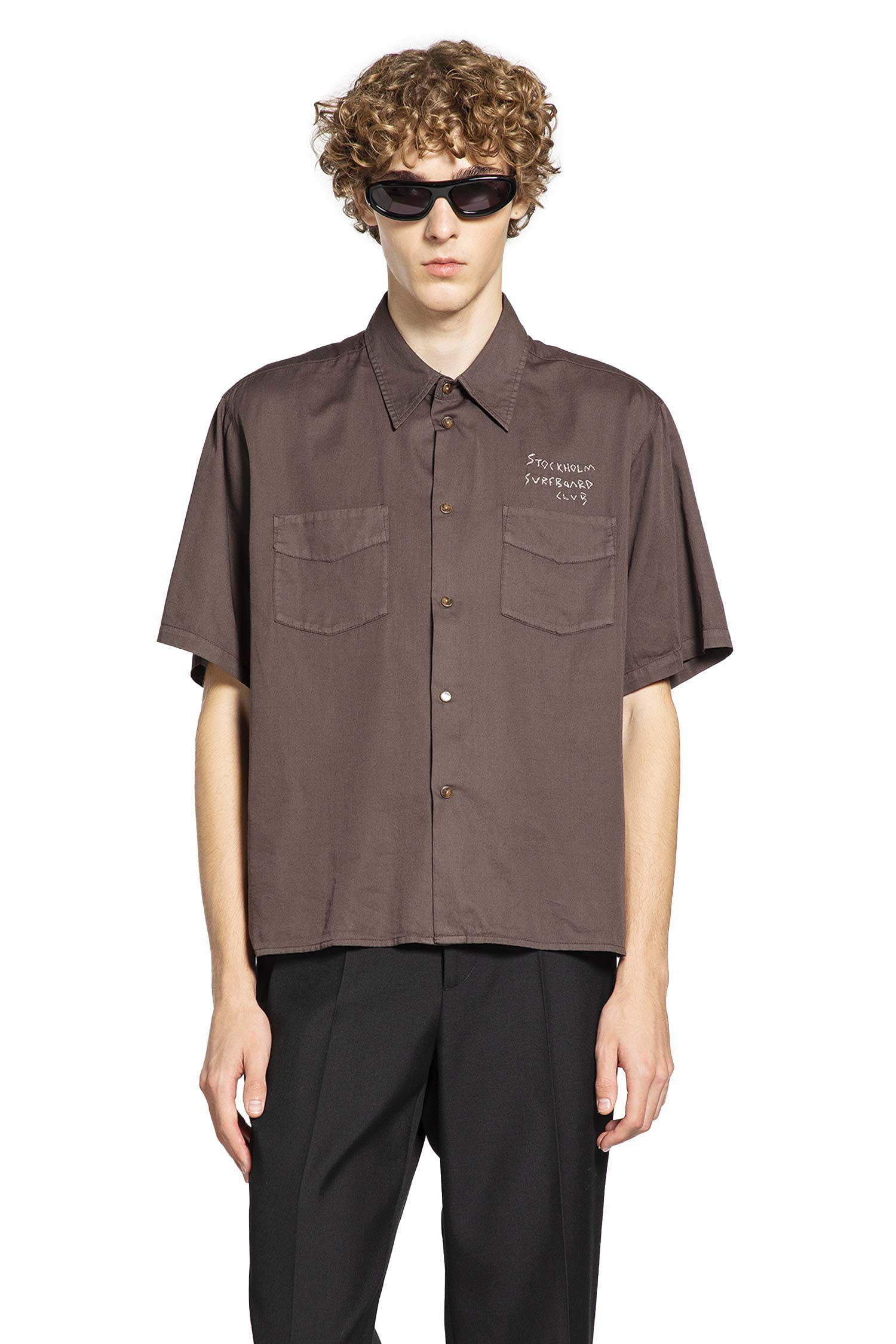 Stockholm Surfboard Club Man Brown Shirts - 5