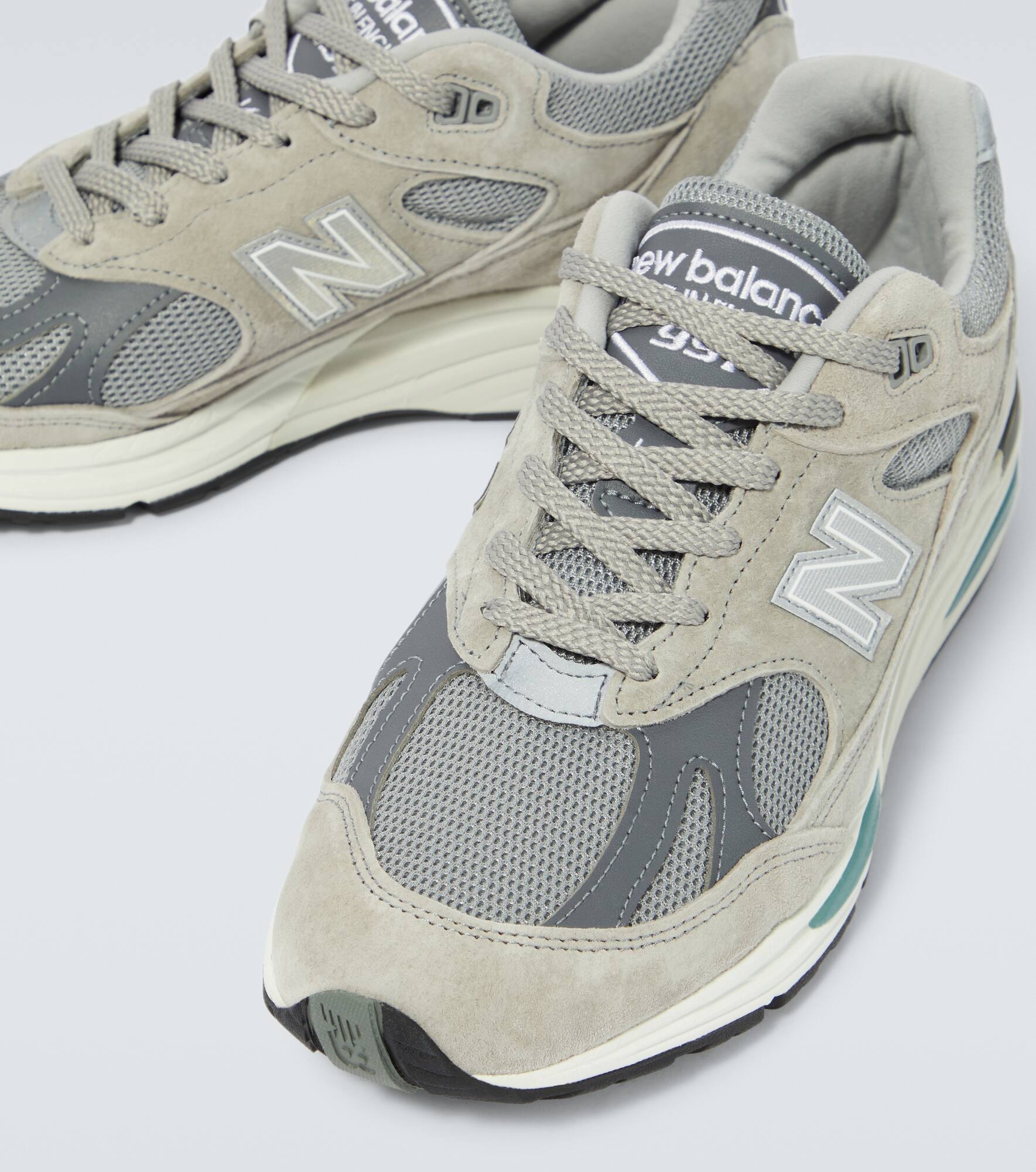 991 mesh-paneled sneakers - 3