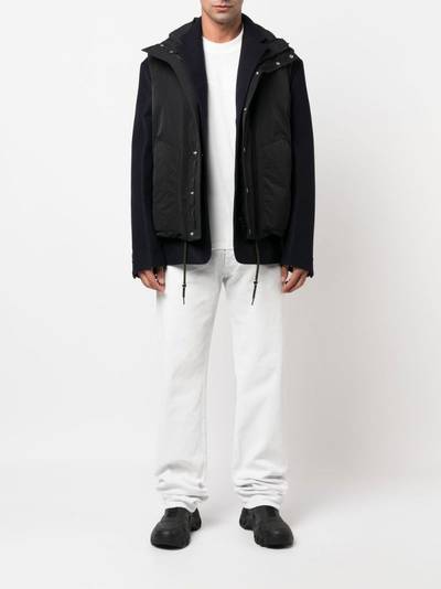 sacai double-layer gilet wool jacket outlook