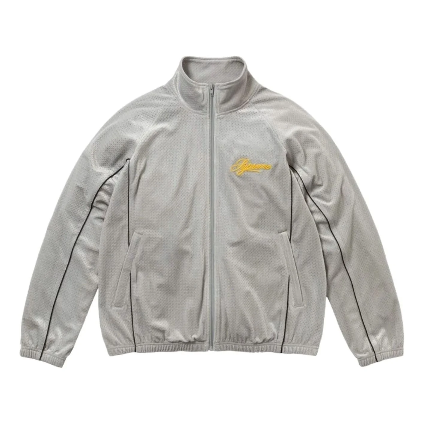 Supreme SS26 Velour Mesh Track Jacket 'Silver' SUP-SS26-121-SLV - 1