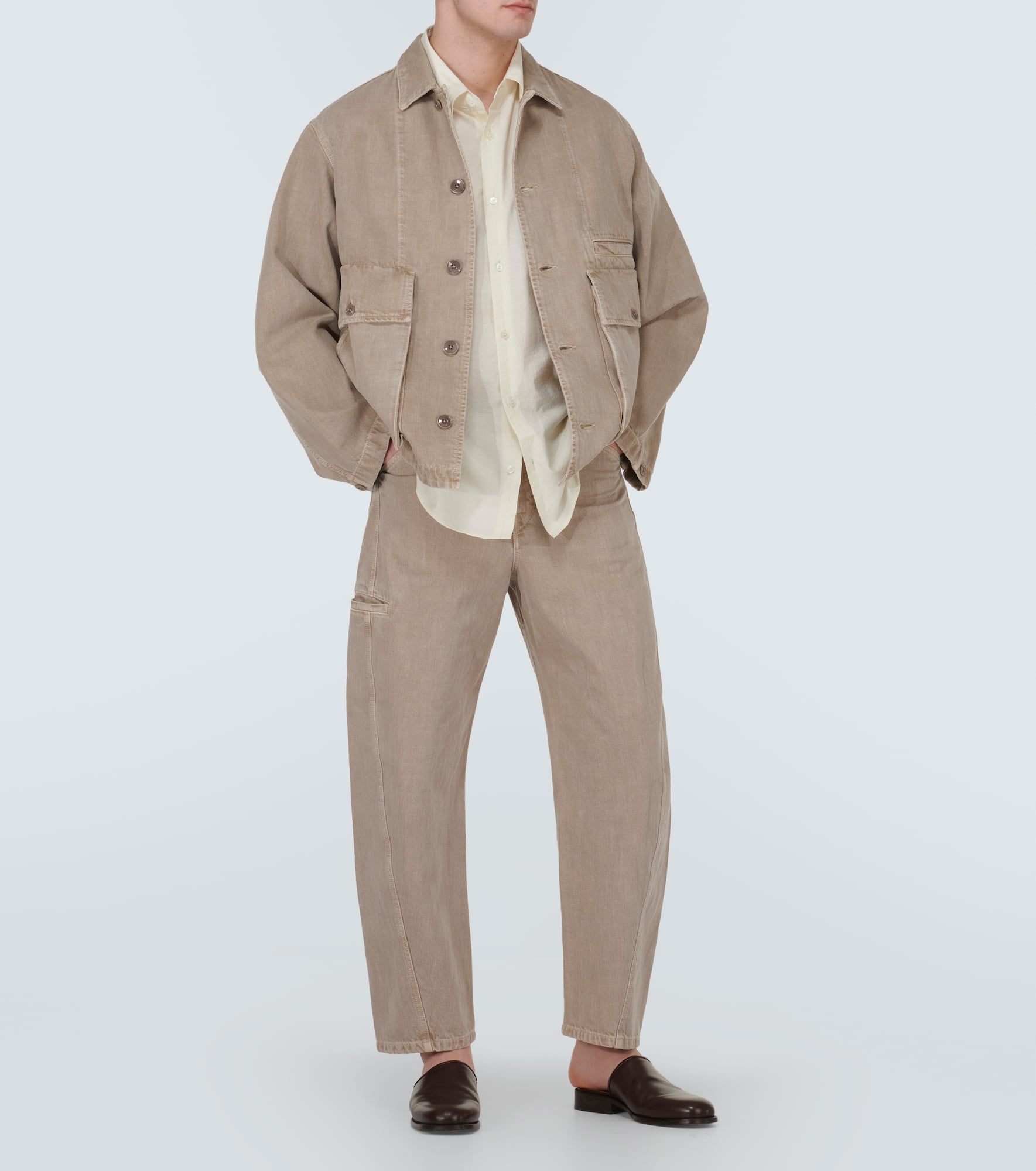 Double Pocket cotton-blend voile shirt - 2