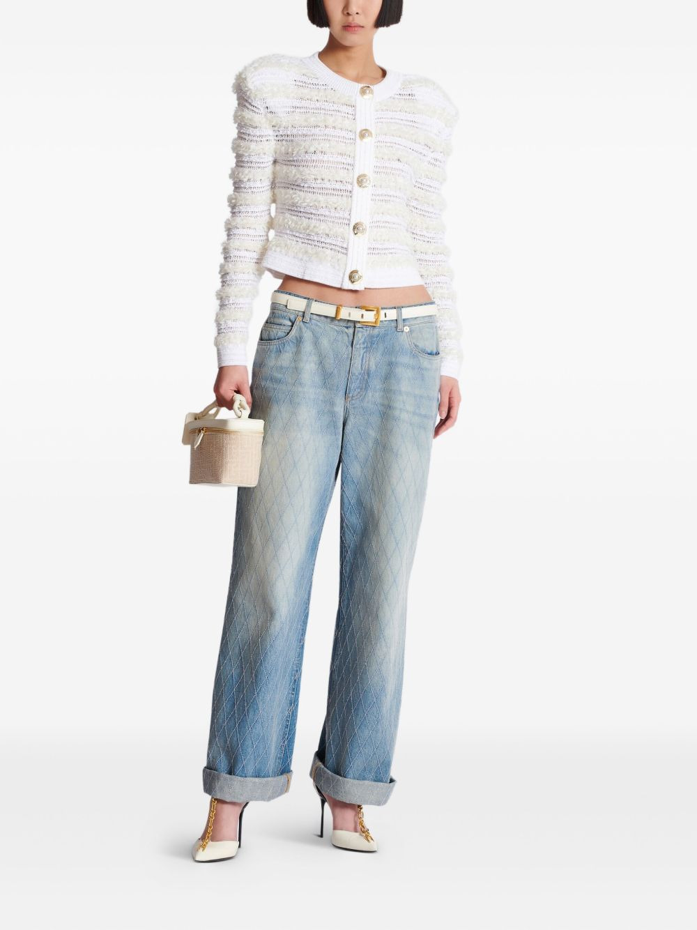 Balmain tweed cardigan - 3