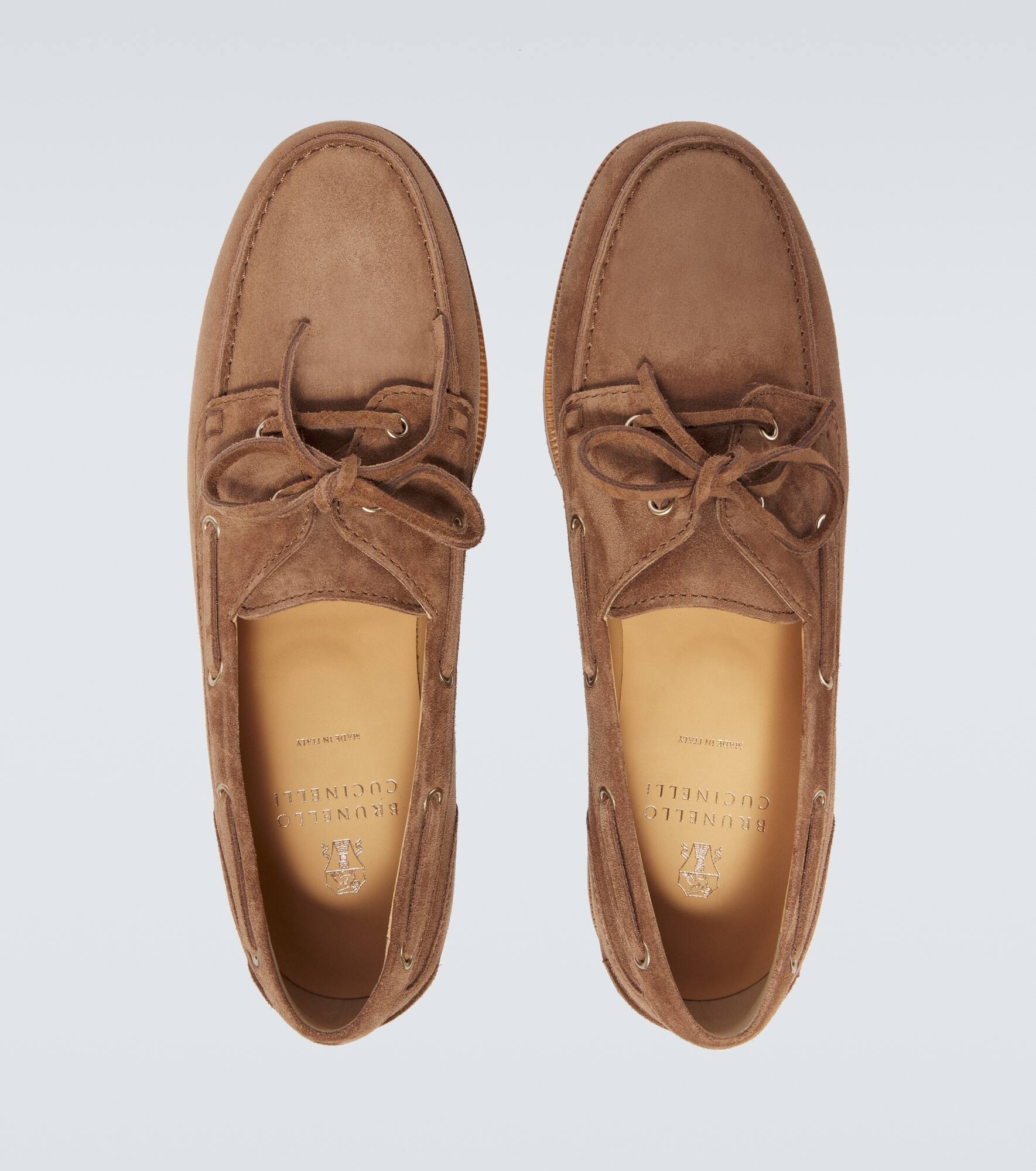Suede boat shoes - 4