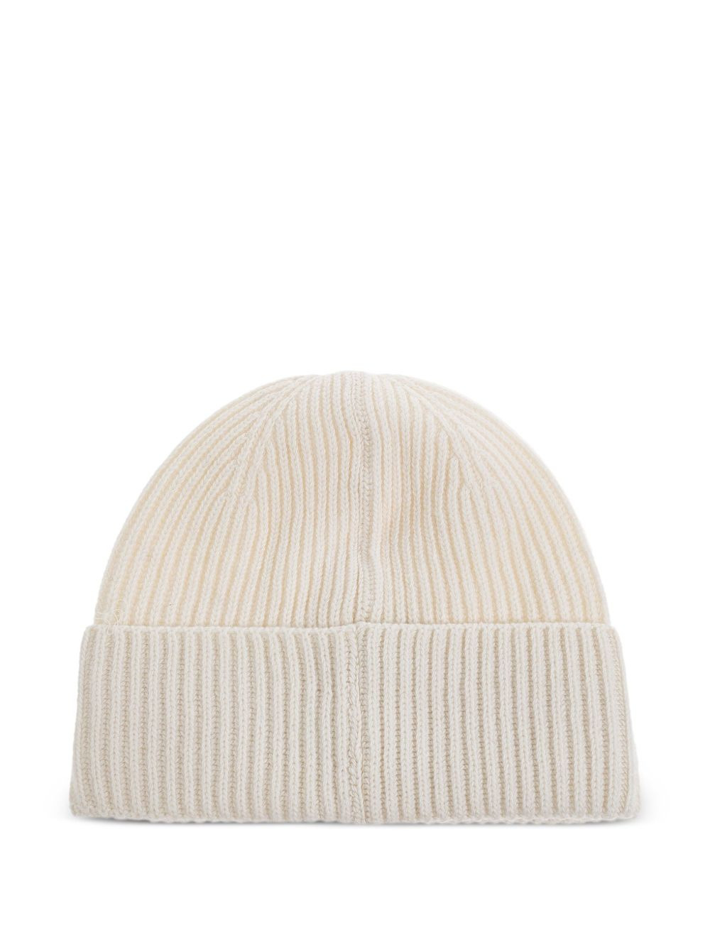 logo-detail ribbed beanie - 2